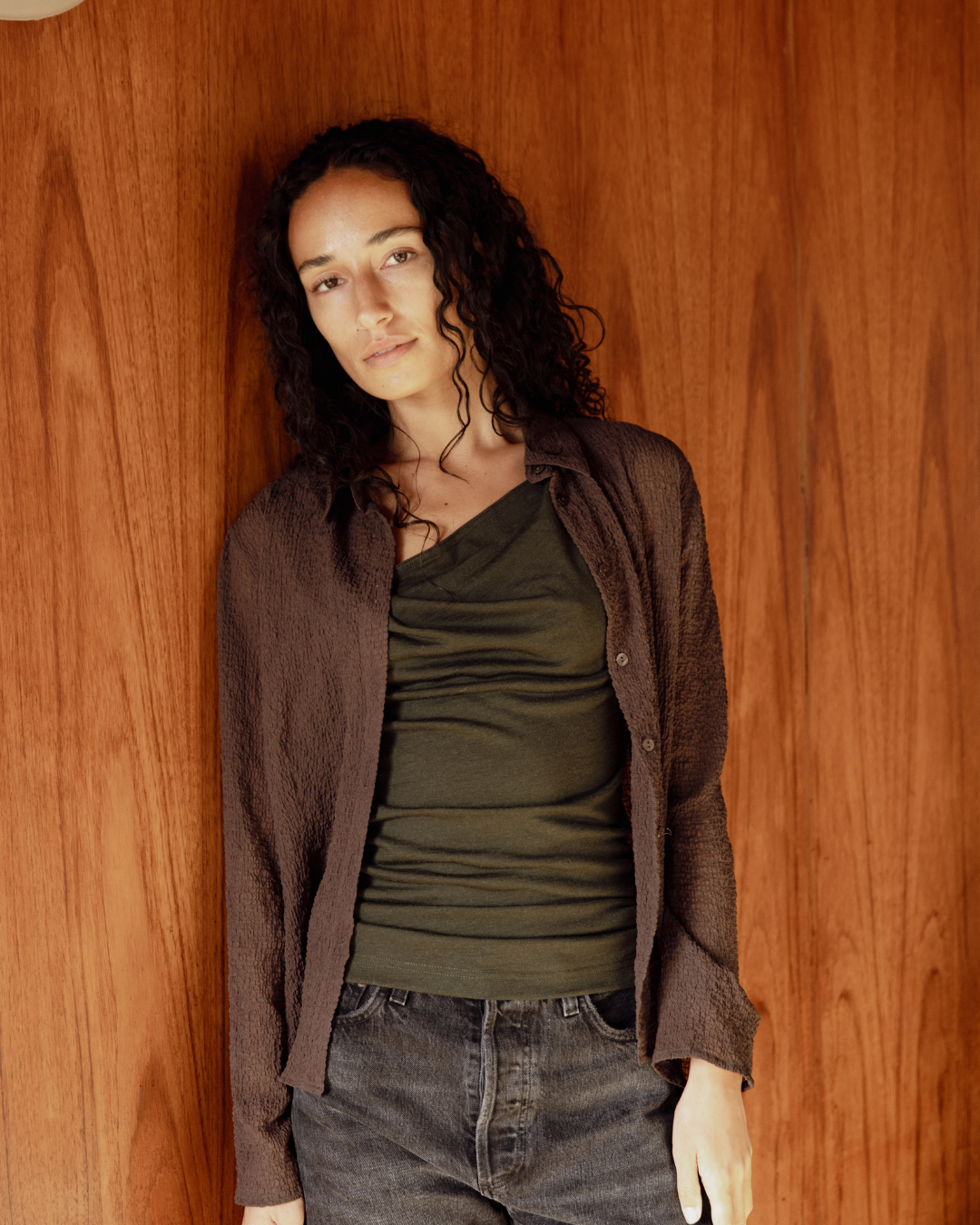 Dominique Healy | Nevermind Singlet Merino - Forest