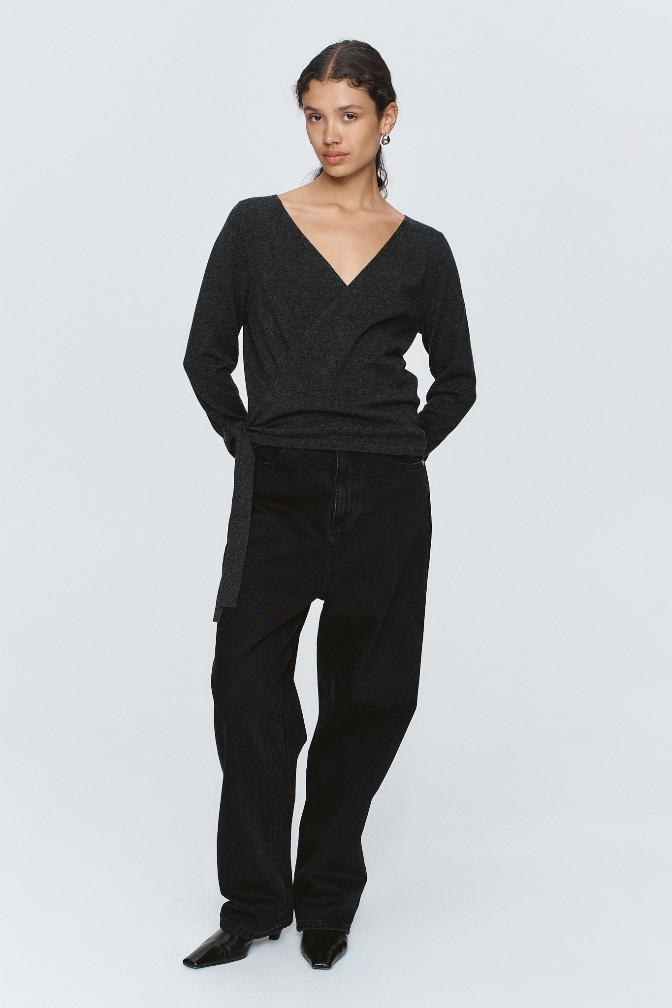 Marle | Victoria Cardigan - Charcoal