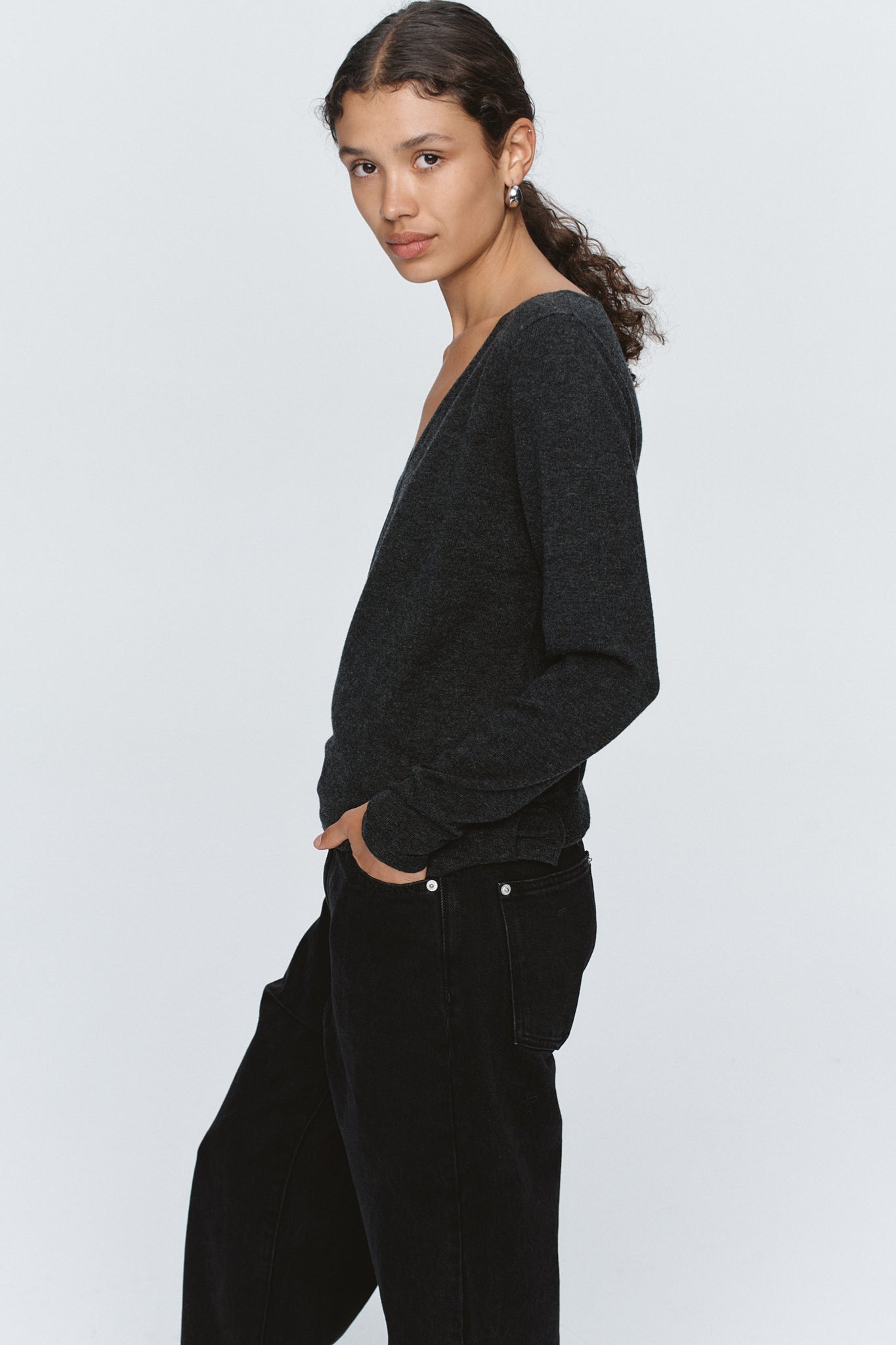 Marle | Victoria Cardigan - Charcoal
