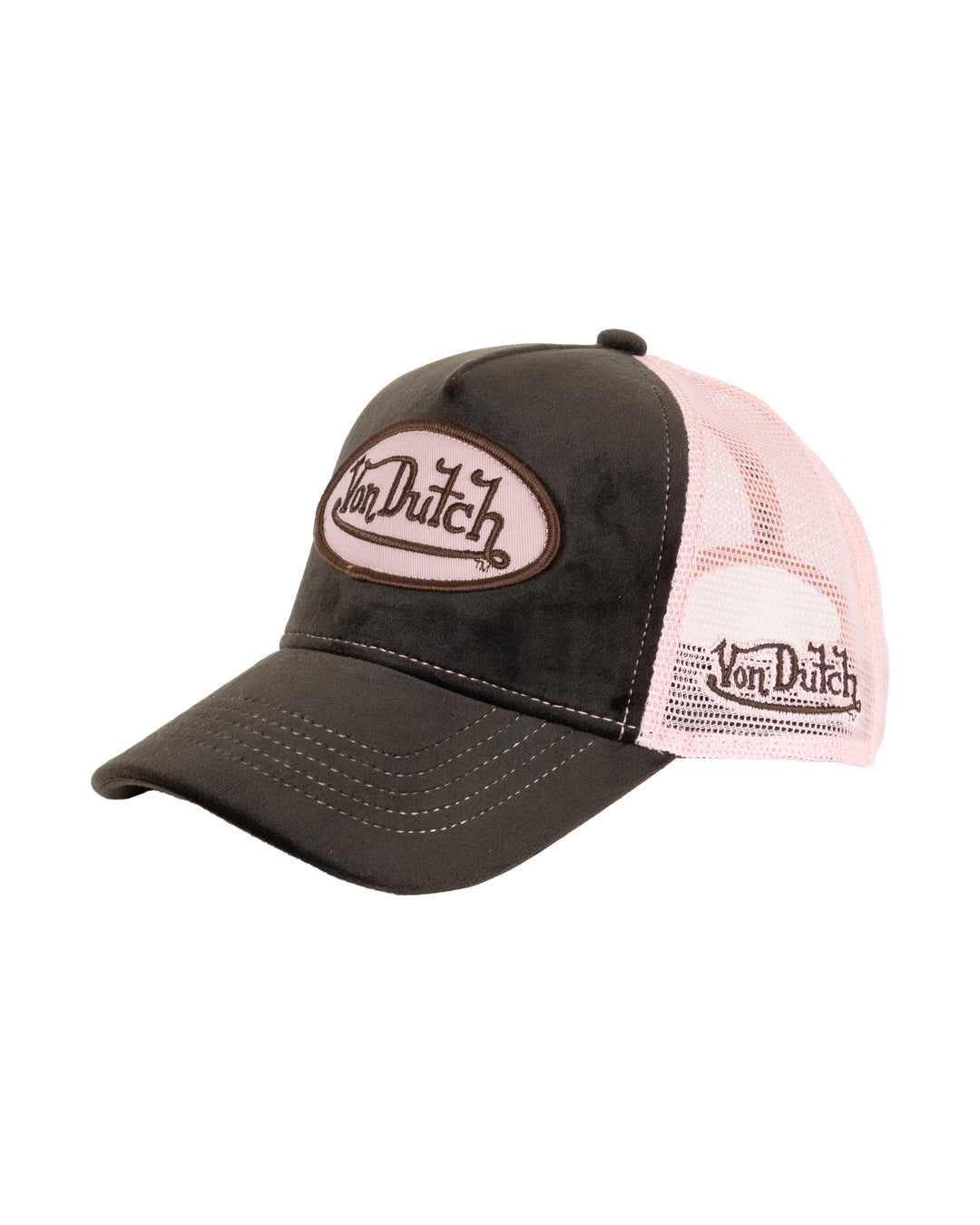 Von Dutch | Velvet Patch Trucker - Brown/Pink