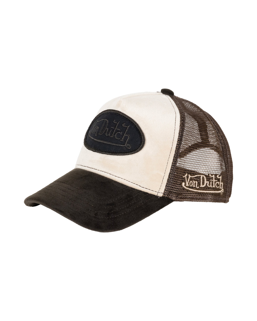 Von Dutch | Velvet Patch Trucker - Taupe/Brown