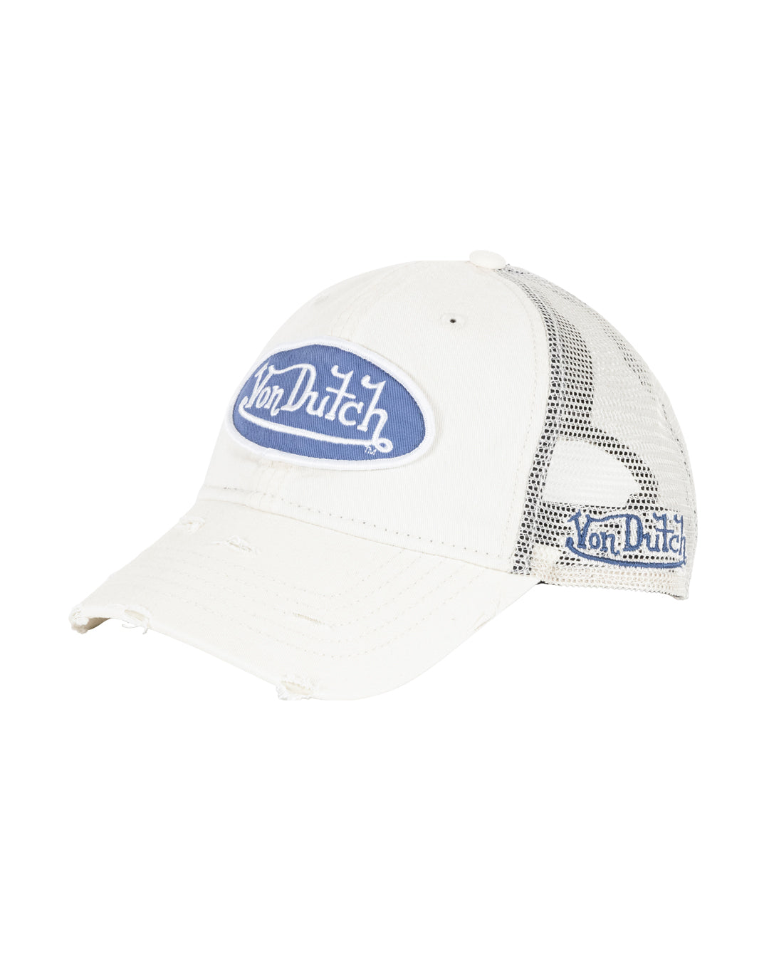 Von Dutch | Patch Twill Trucker Hat - Ecru