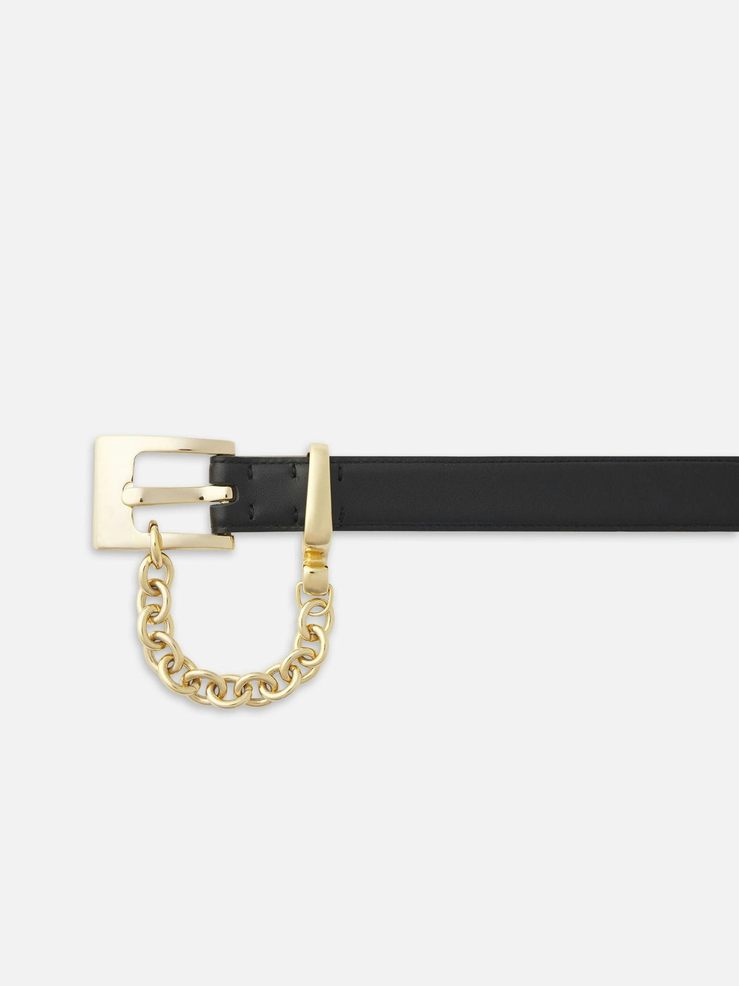 Frame Denim | The Chain Detail Belt - Black