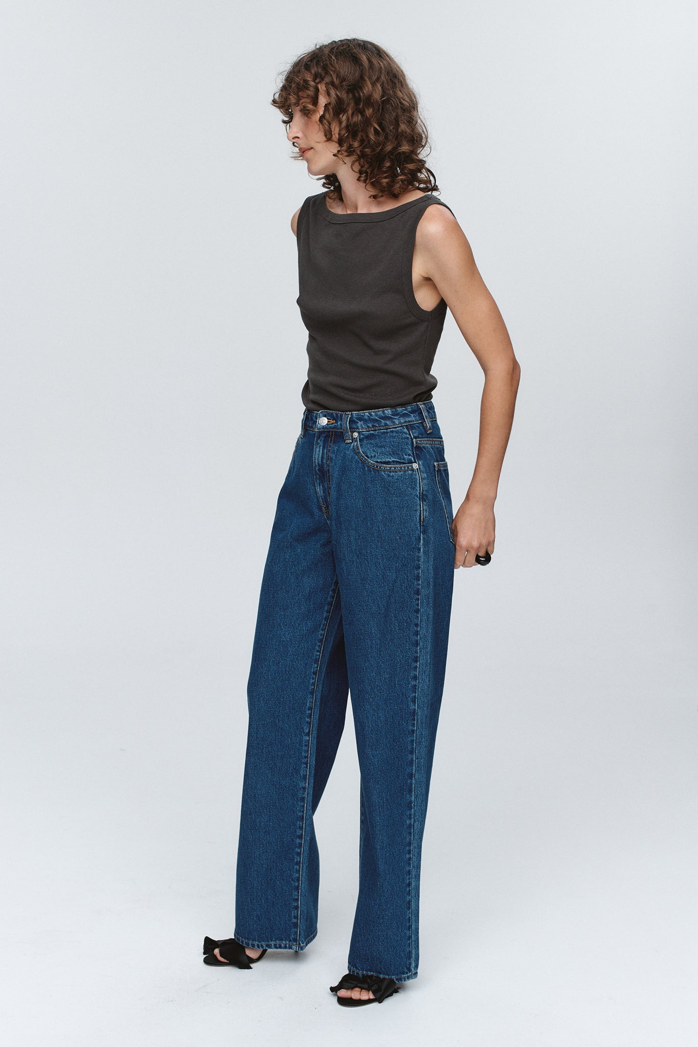 Marle | Wide Leg Jean - Washed Indigo