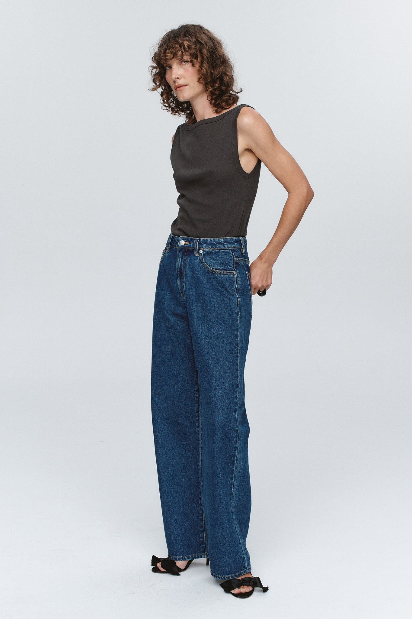 Marle | Wide Leg Jean - Washed Indigo