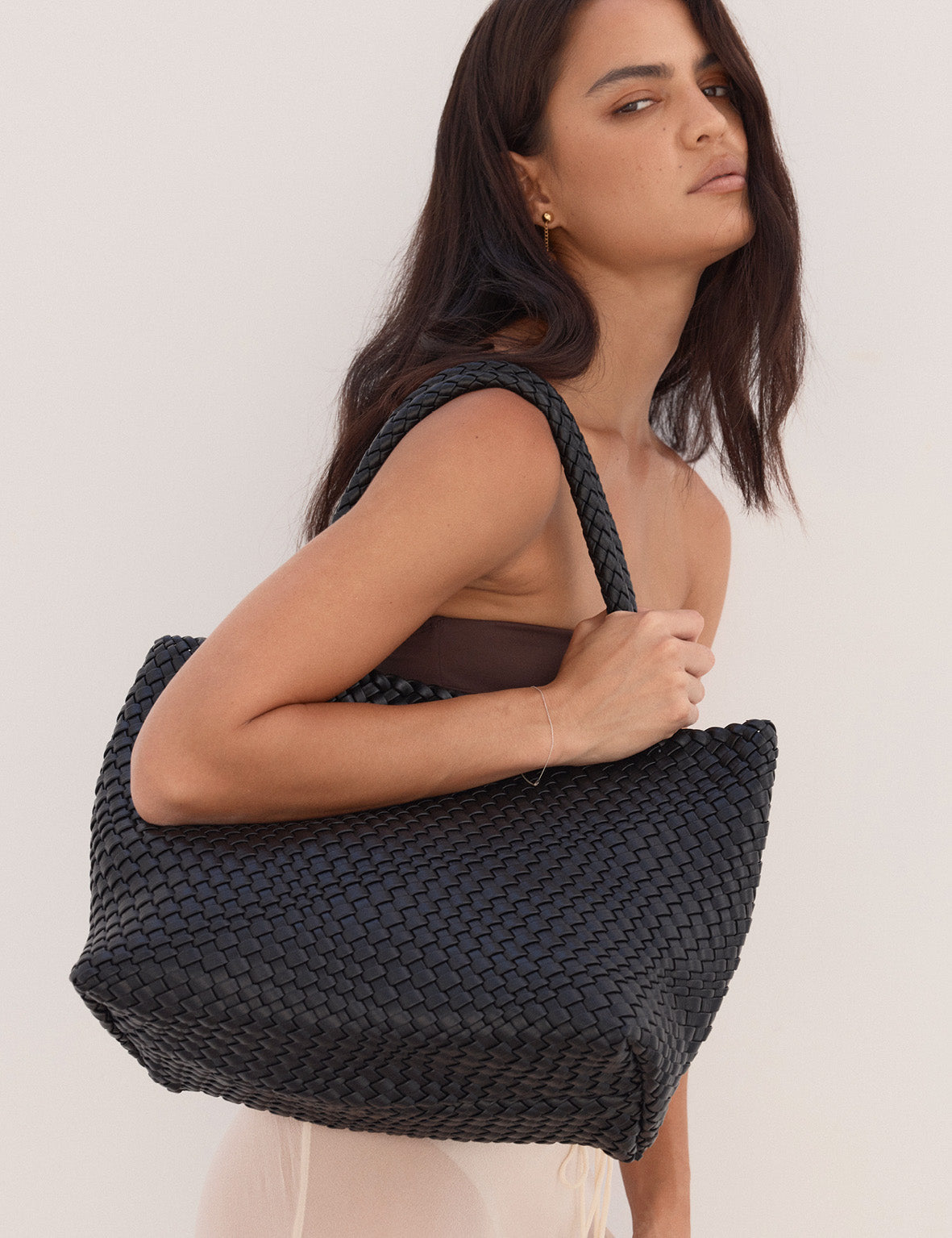La Tribe | Woven Tote Bag - Black