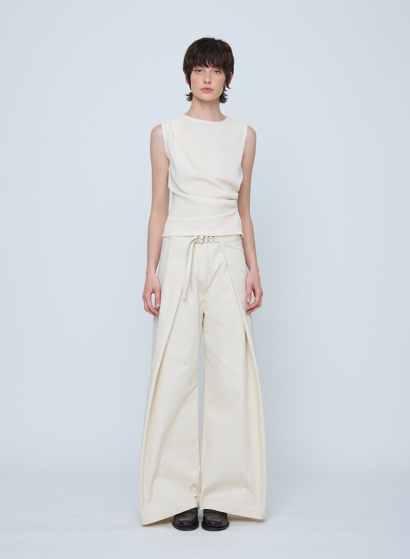 Wynn Hamlyn | Utility Wrap Trousers - Ivory