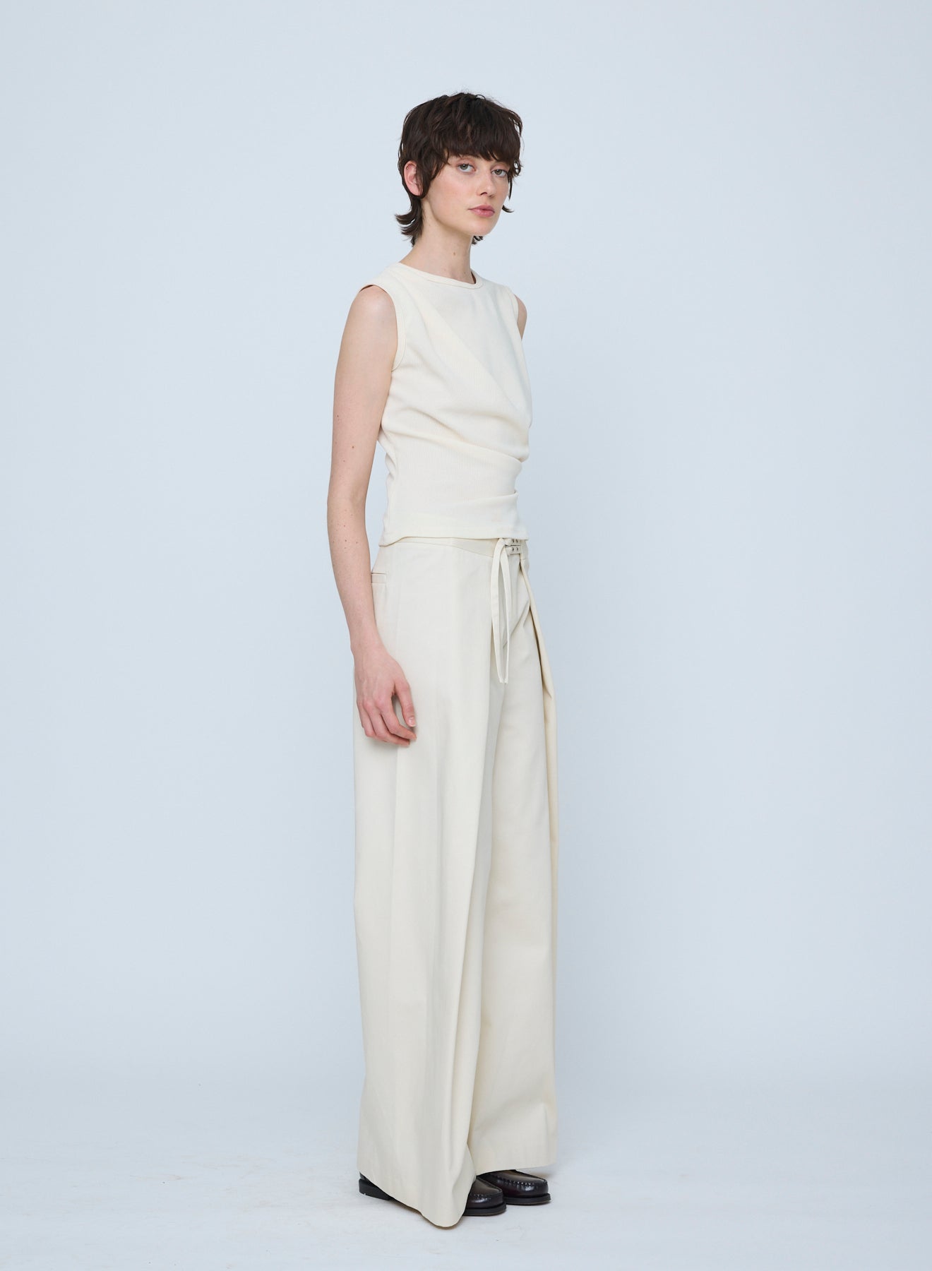 Wynn Hamlyn | Utility Wrap Trousers - Ivory