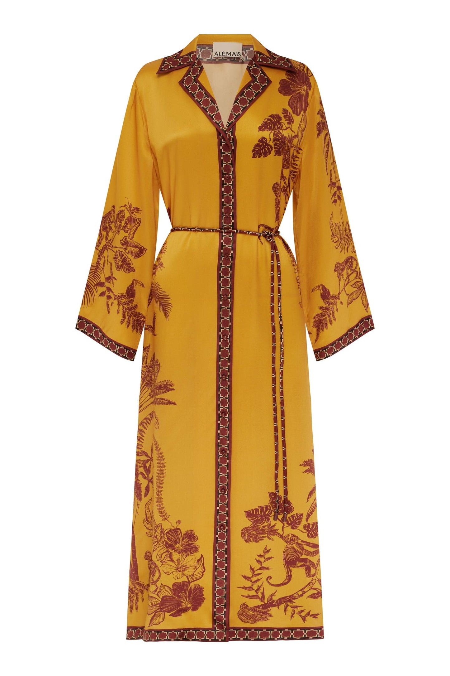 Alemais | Banana Blossom Silk Shirt Dress