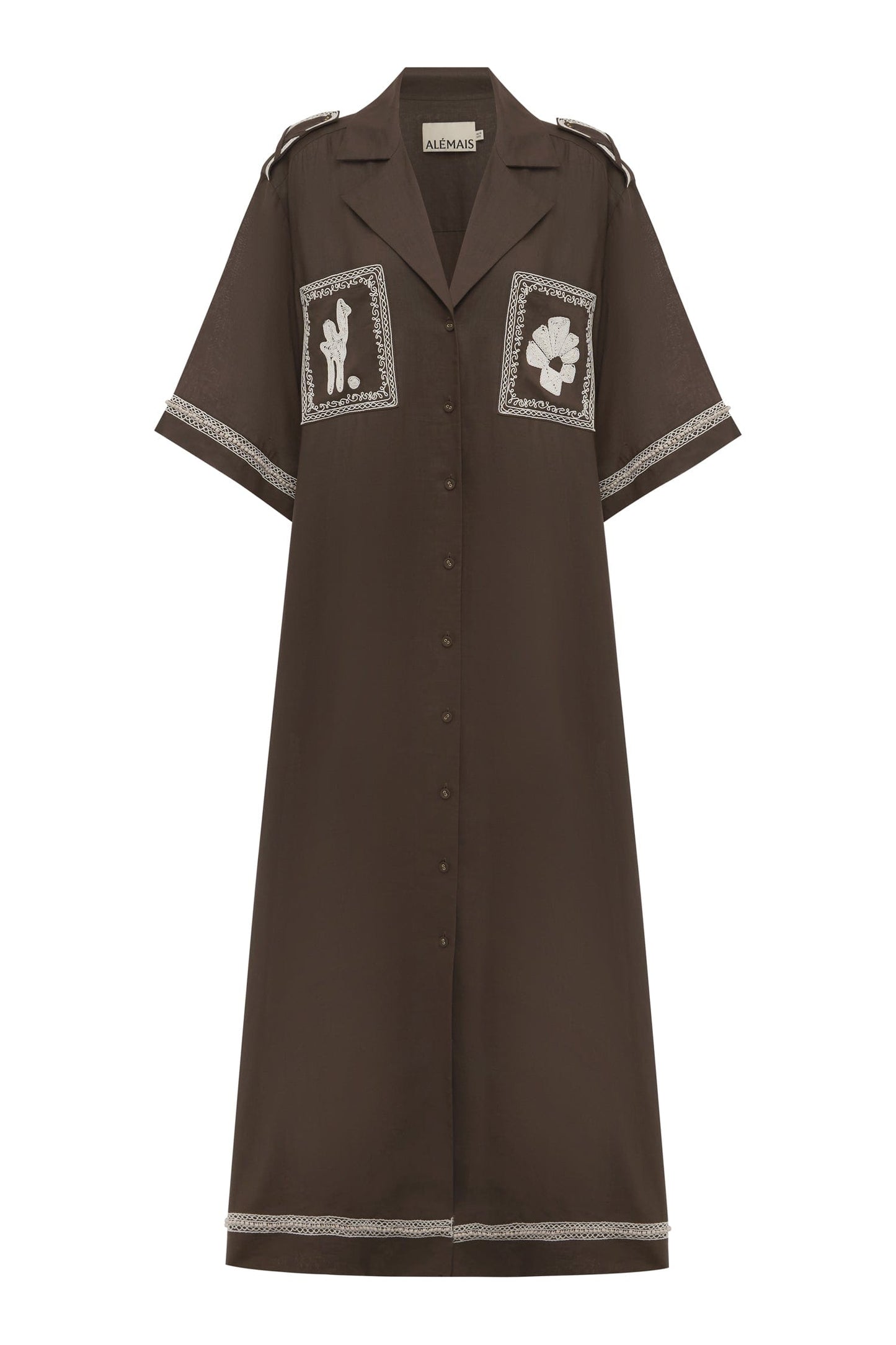 Alemais | Leandra Corded Relaxed Shirtdress