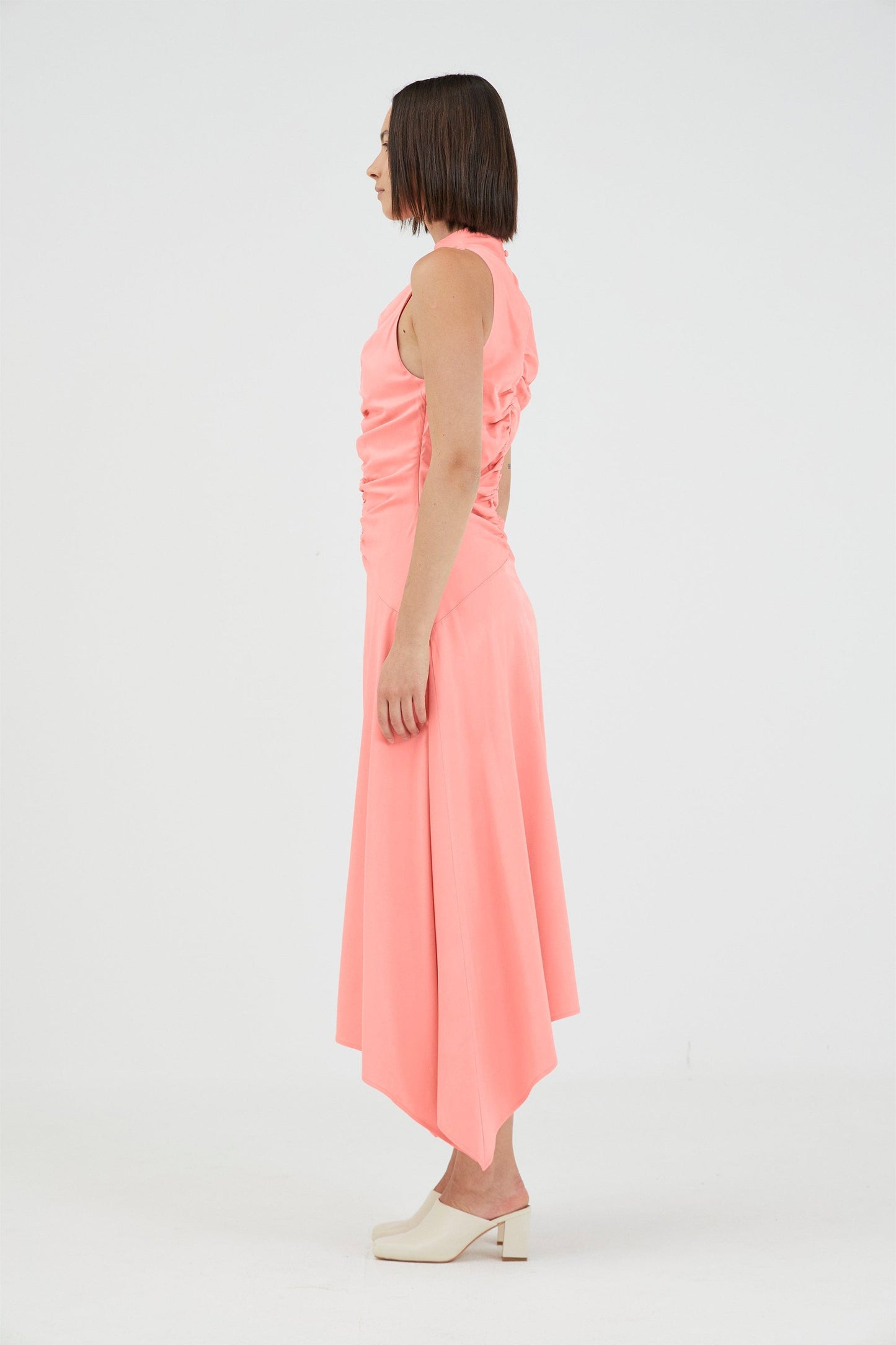 Third Form | Allure Gathered Tank Dress - Dahlia
