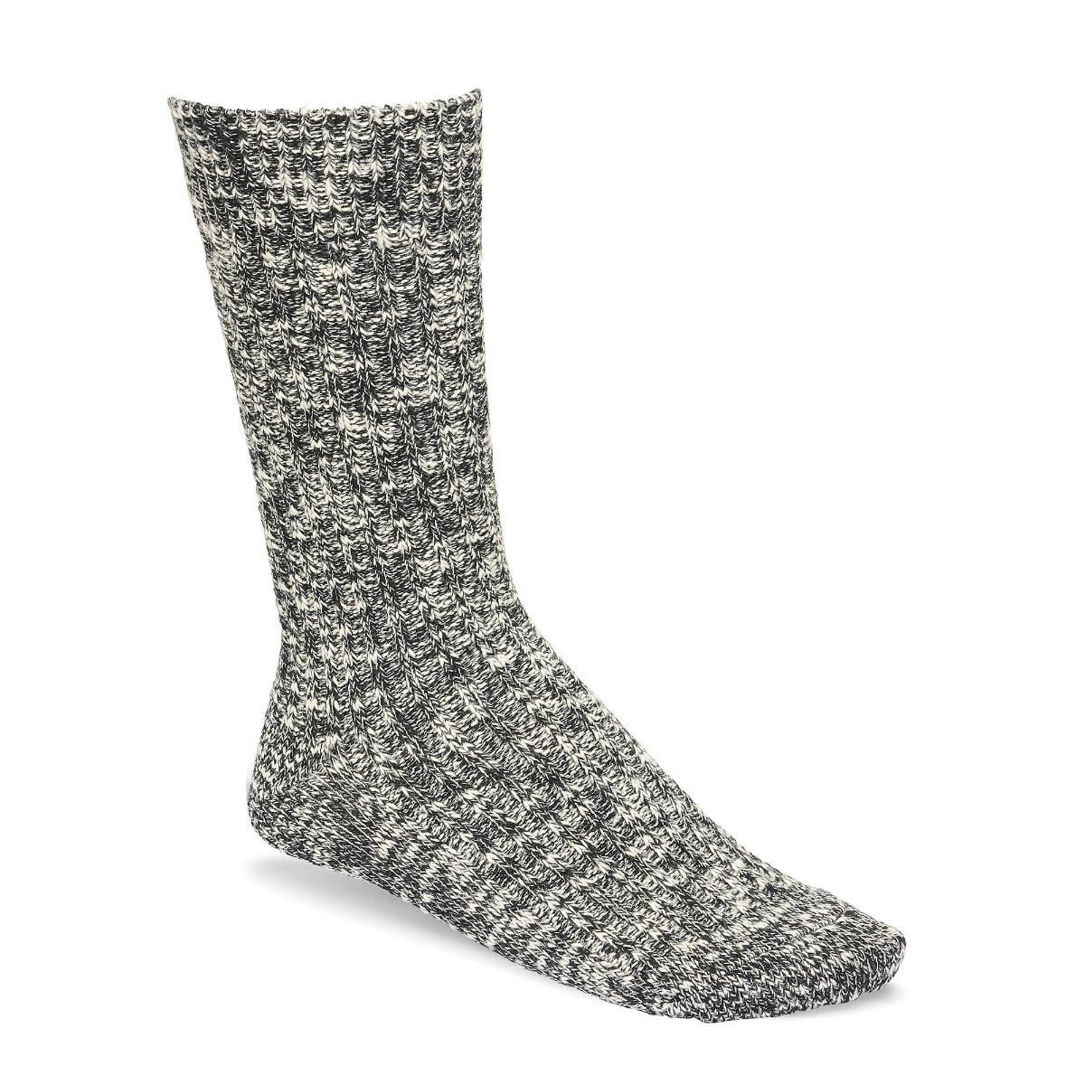 Birkenstock | Womens Cotton Slub Socks - Black/Grey