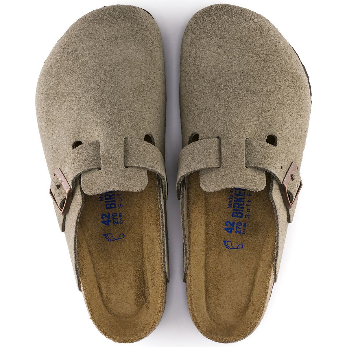 Birkenstock | Boston Soft Foot Bed Suede Reg - Taupe