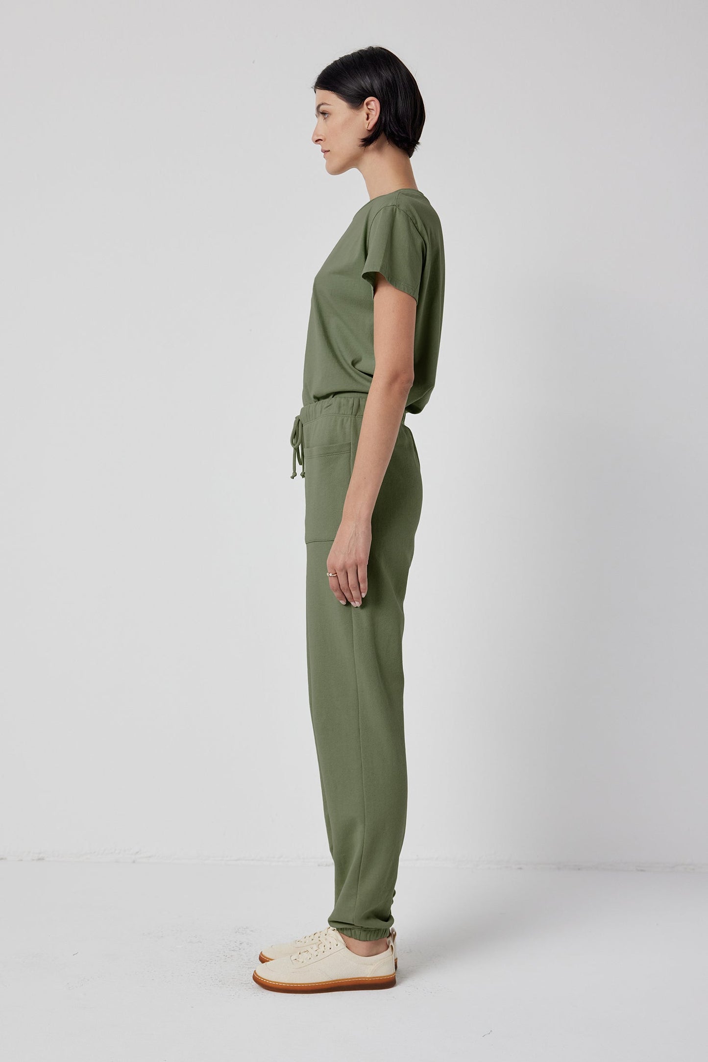 Velvet | Westlake Organic Cotton Trackpants - Army