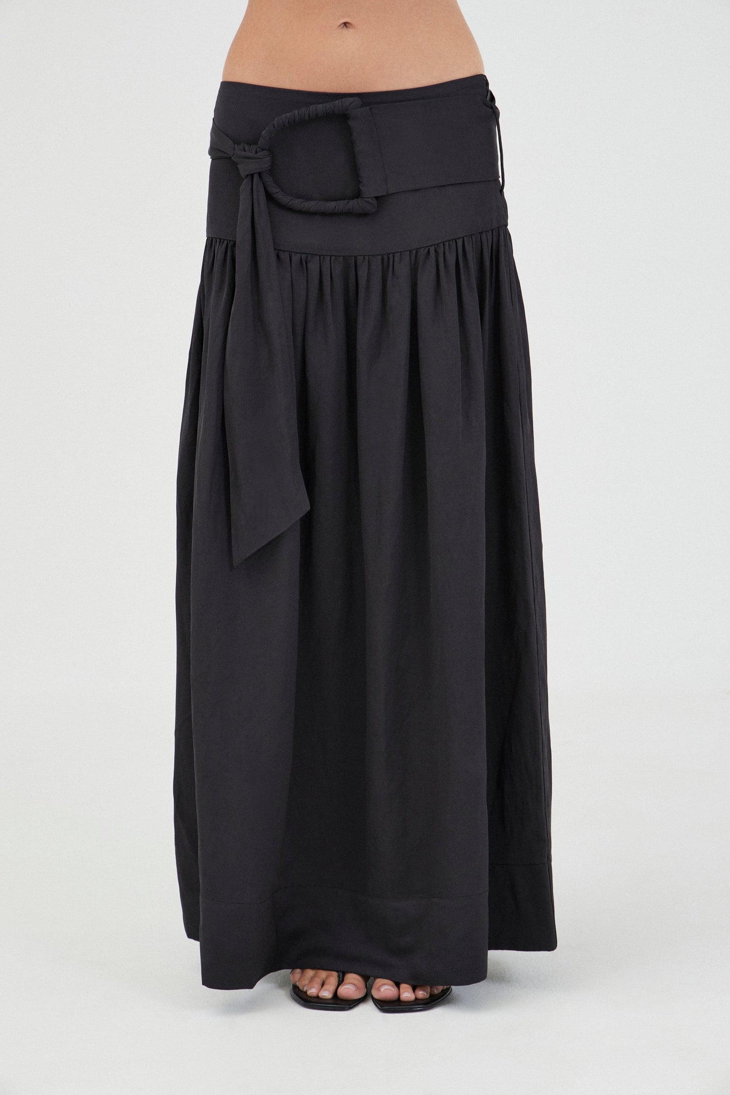 Third Form | Elysian Belted Maxi Skirt - Black