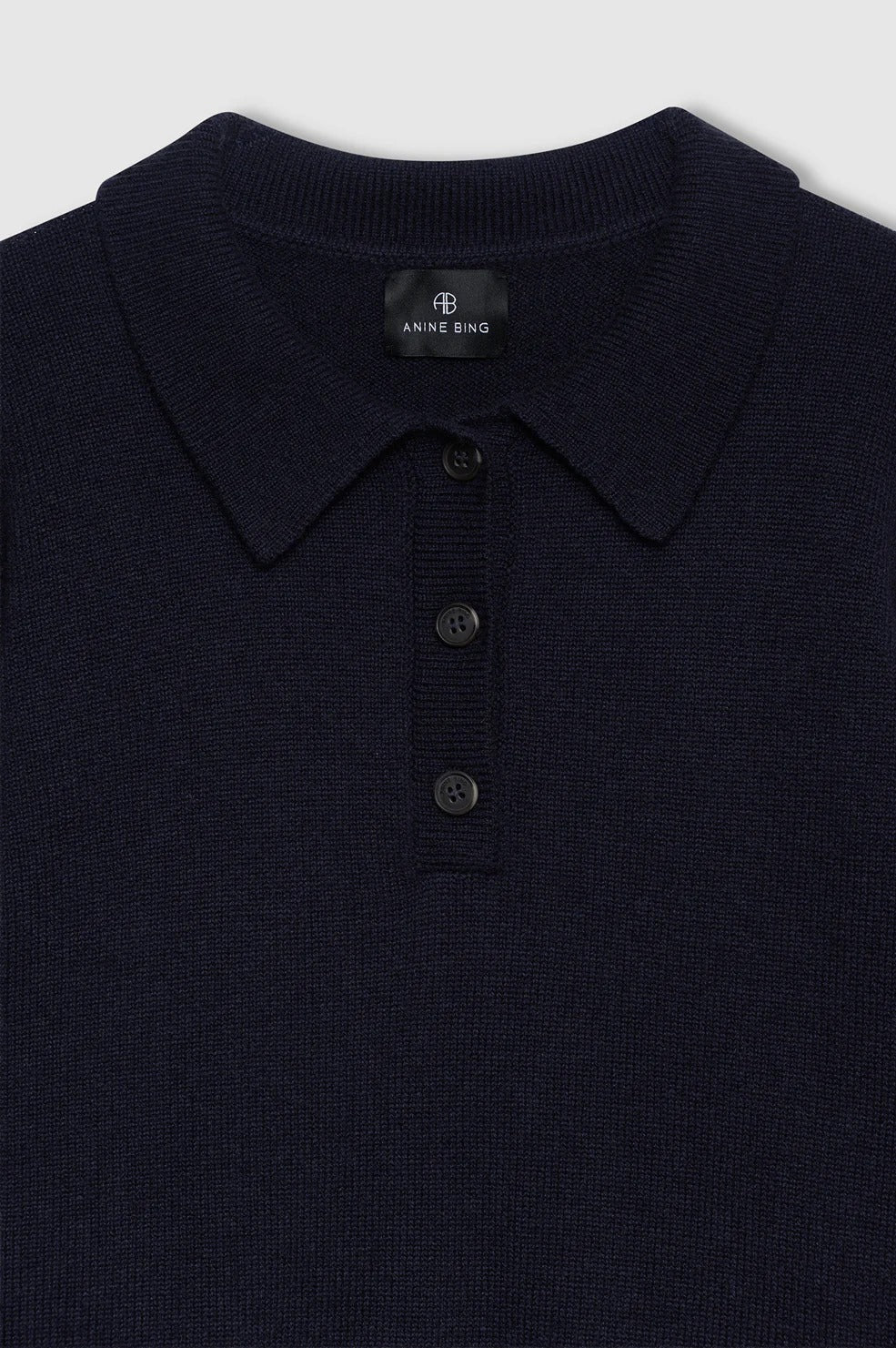 Anine Bing | Lee Polo Sweater - Navy