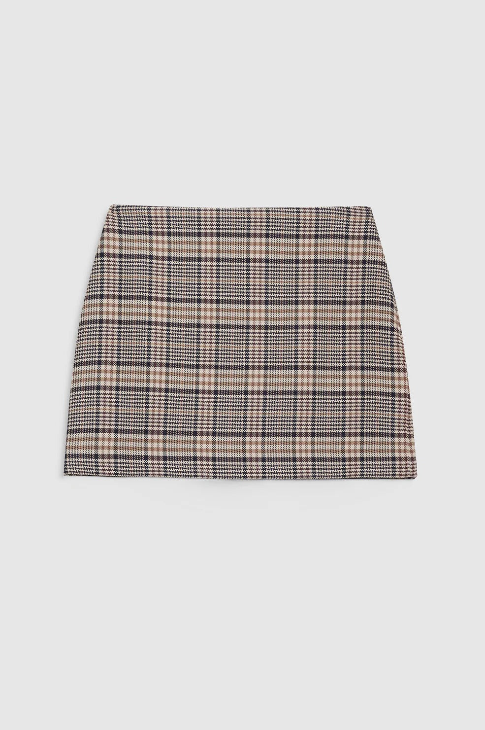 Anine Bing | Tierra Skirt - Beige & Navy Checks
