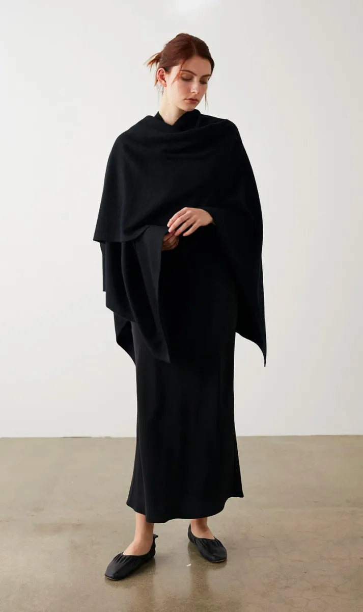 Marle | Matilda Poncho - Black