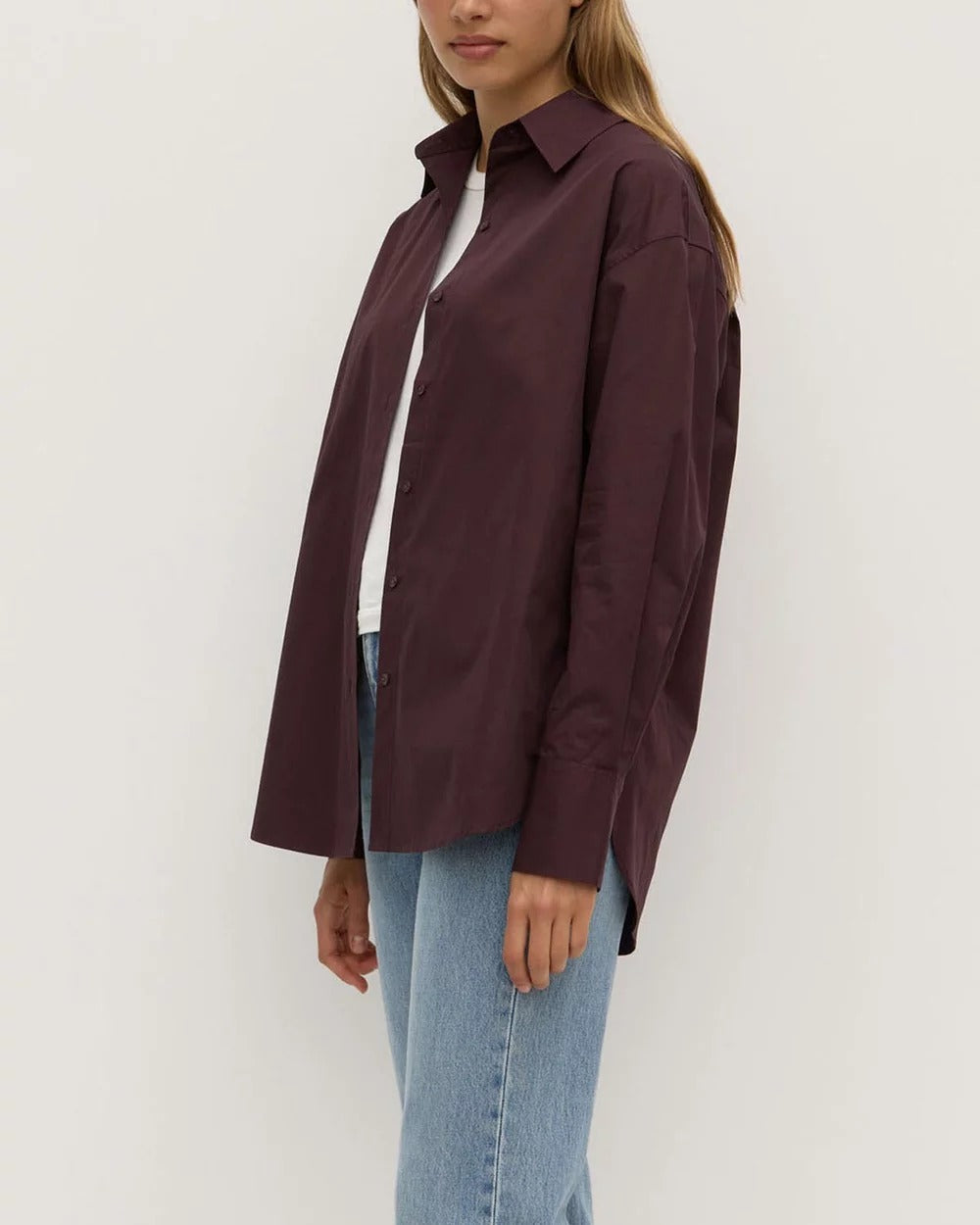 Assembly Label | Everyday Poplin Shirt - Burgundy