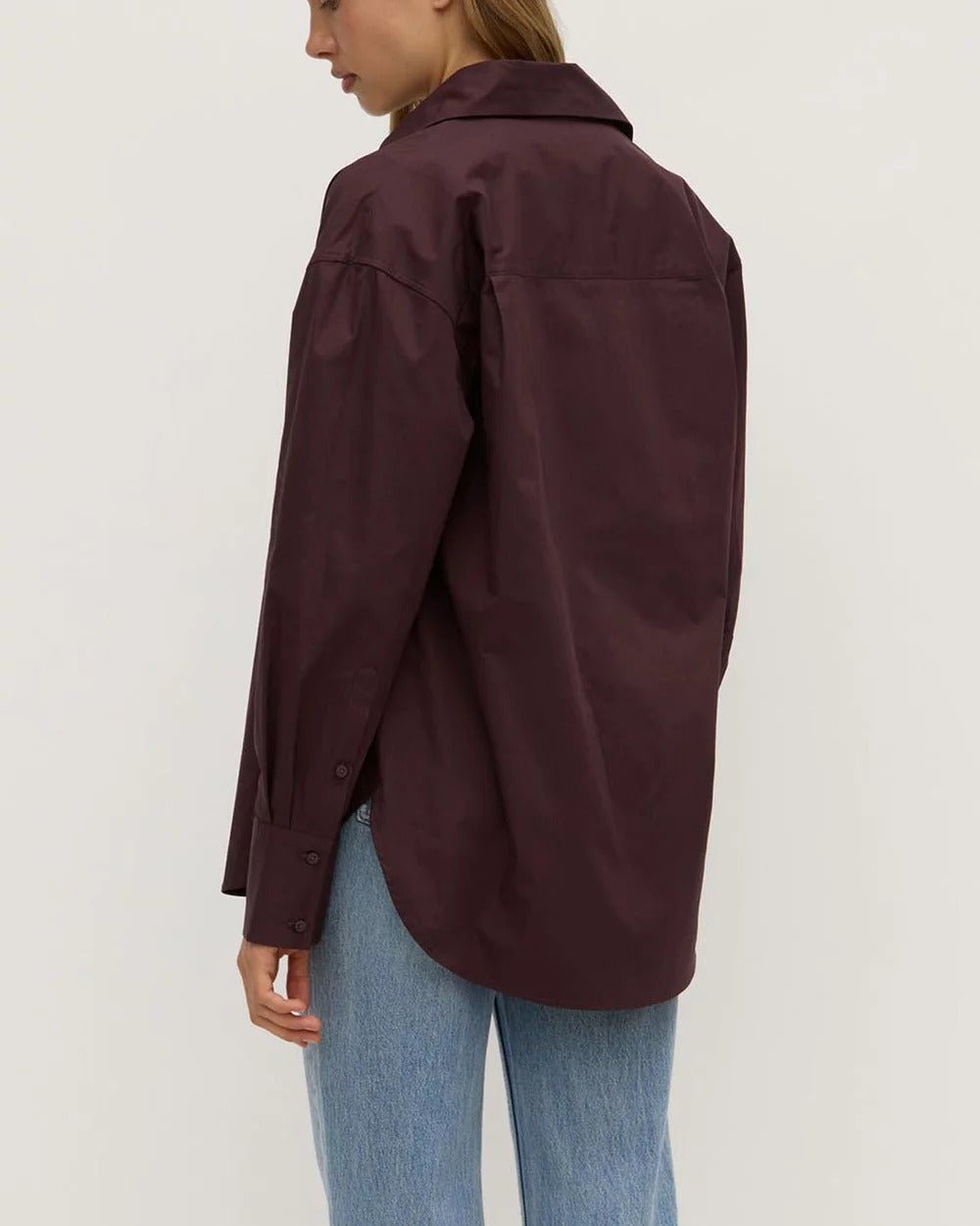 Assembly Label | Everyday Poplin Shirt - Burgundy