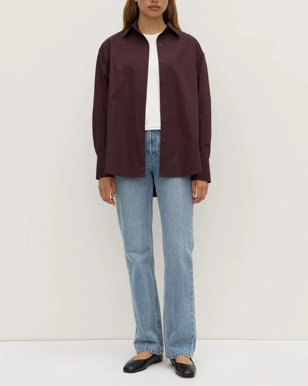 Assembly Label | Everyday Poplin Shirt - Burgundy