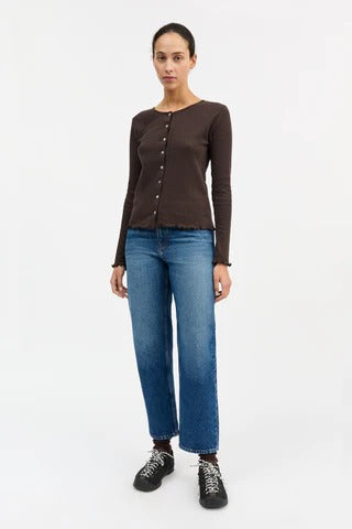 Skall Studio | Edie Cardigan - Dark Brown
