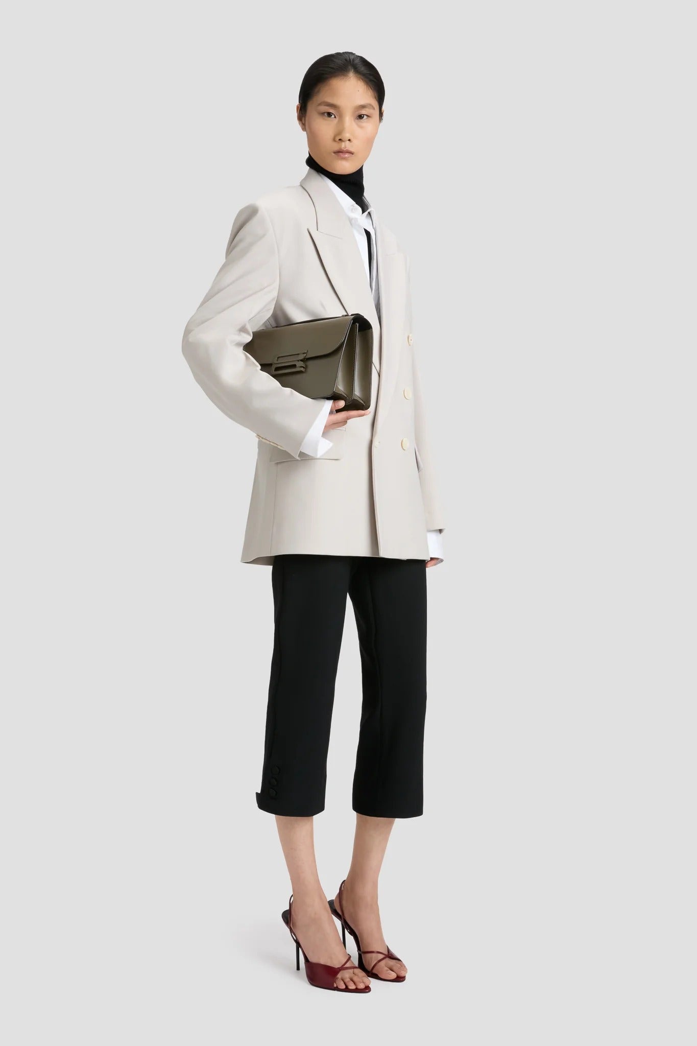 Victoria Beckham | Tonal Dorian Bag - Dark Khaki
