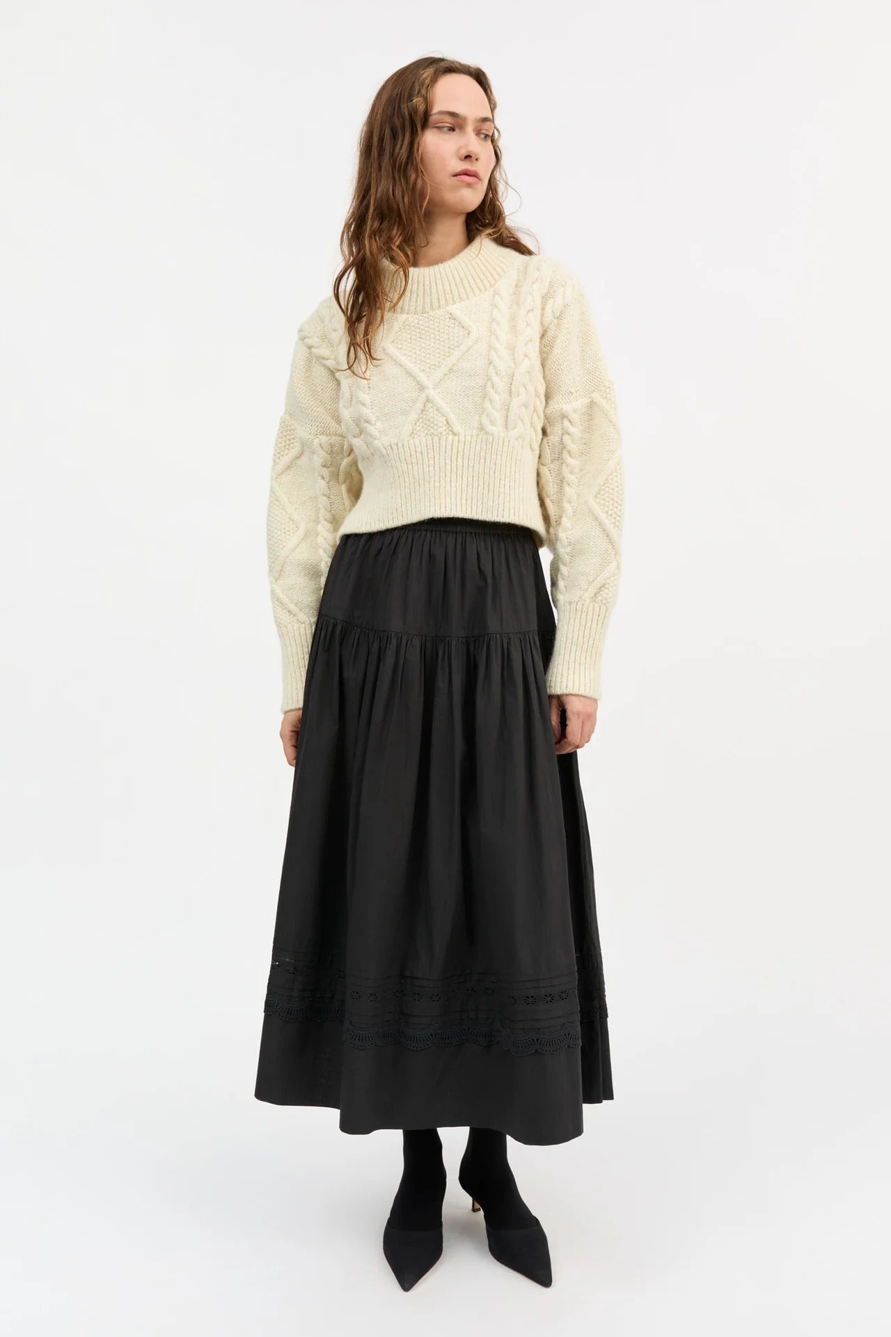 Skall Studio | Leaf Skirt - Black