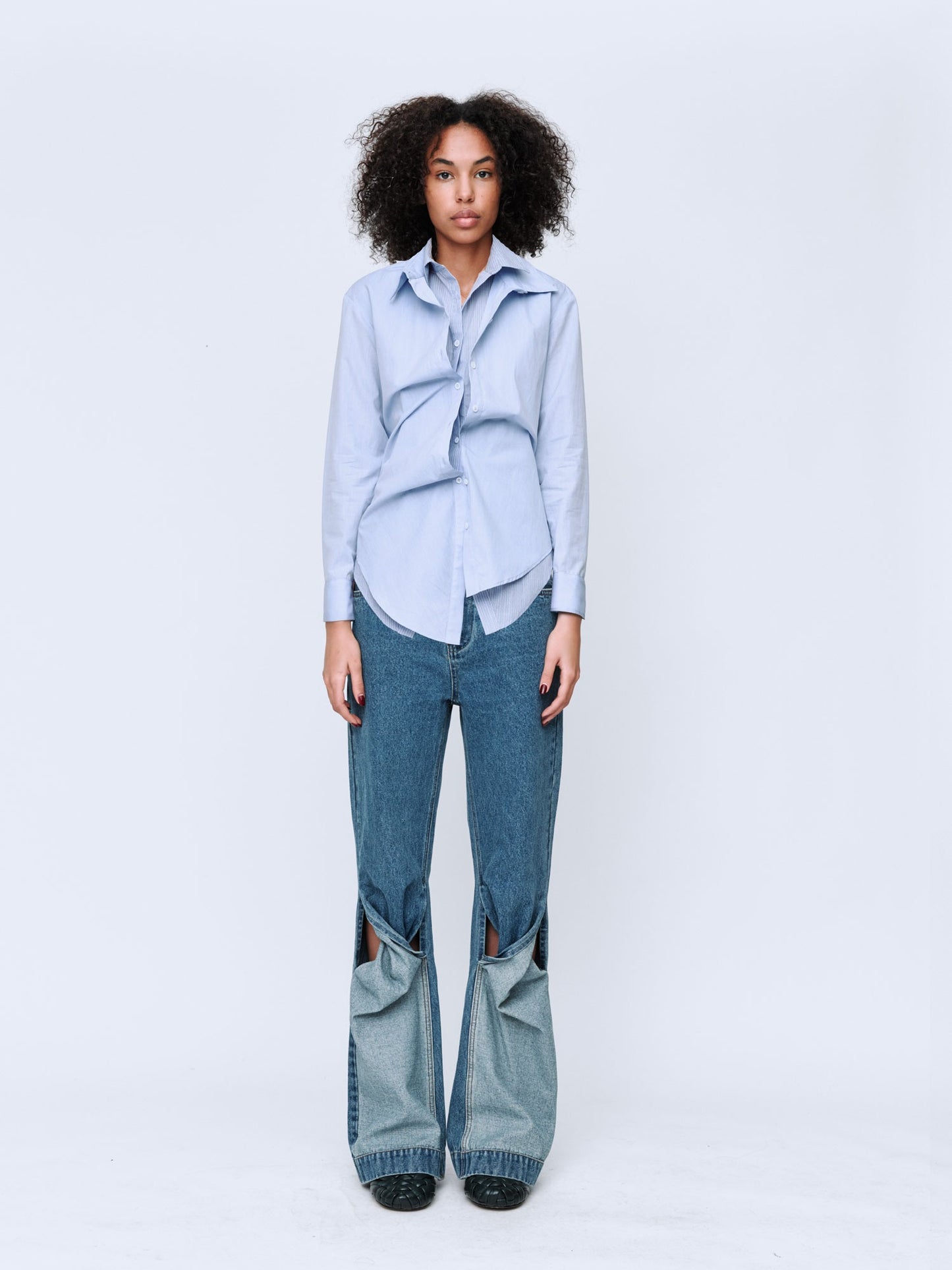 Wynn Hamlyn | Double Up Shirt - Light Blue