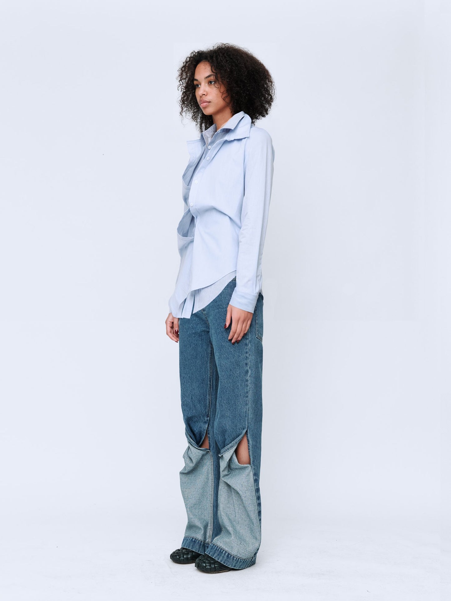 Wynn Hamlyn | Double Up Shirt - Light Blue