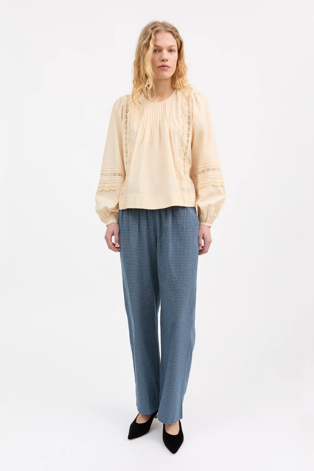 Skall Studio | Leaf Blouse - Antique Beige