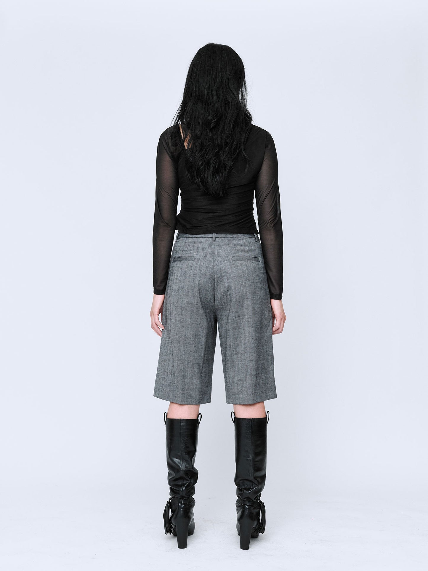 Wynn Hamlyn | Eva Long Sleeve Top - Black