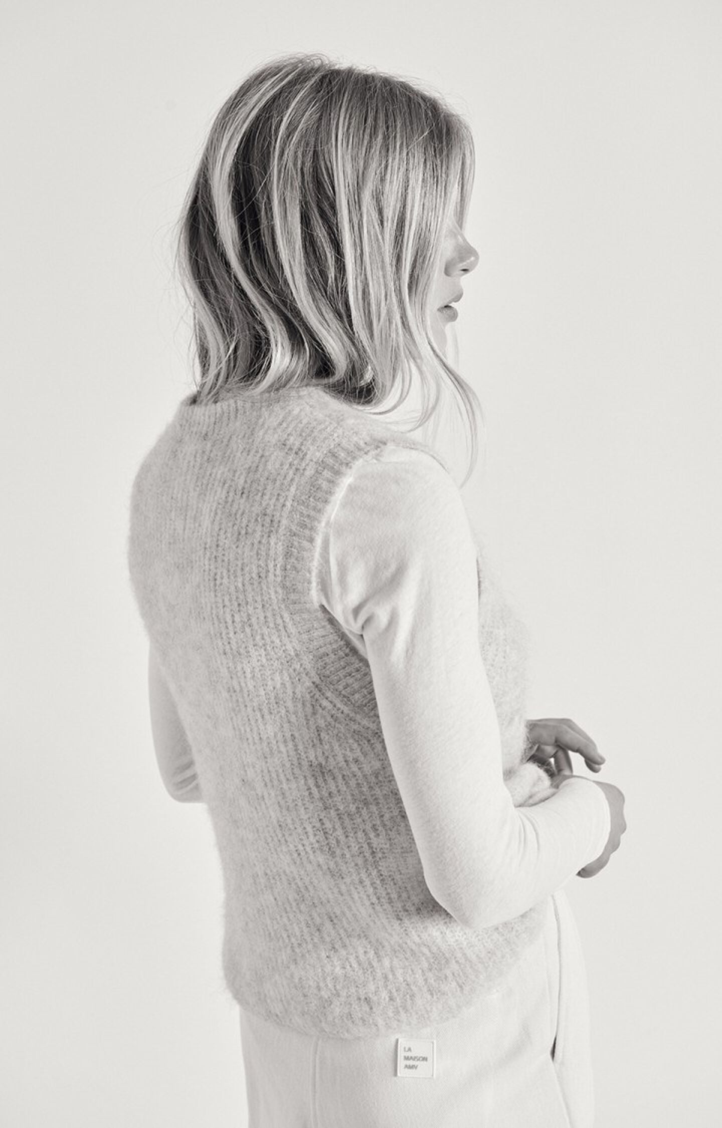 American Vintage | East Cardigan - Powder Snow Melange