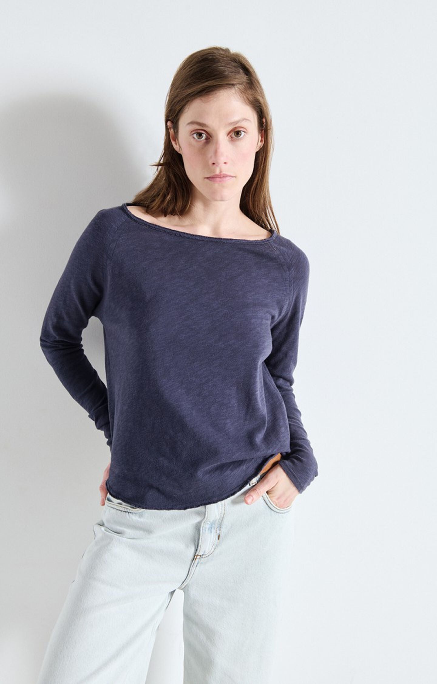 American Vintage | Sonoma L/S T.Shirt - Navy Blue Vintage