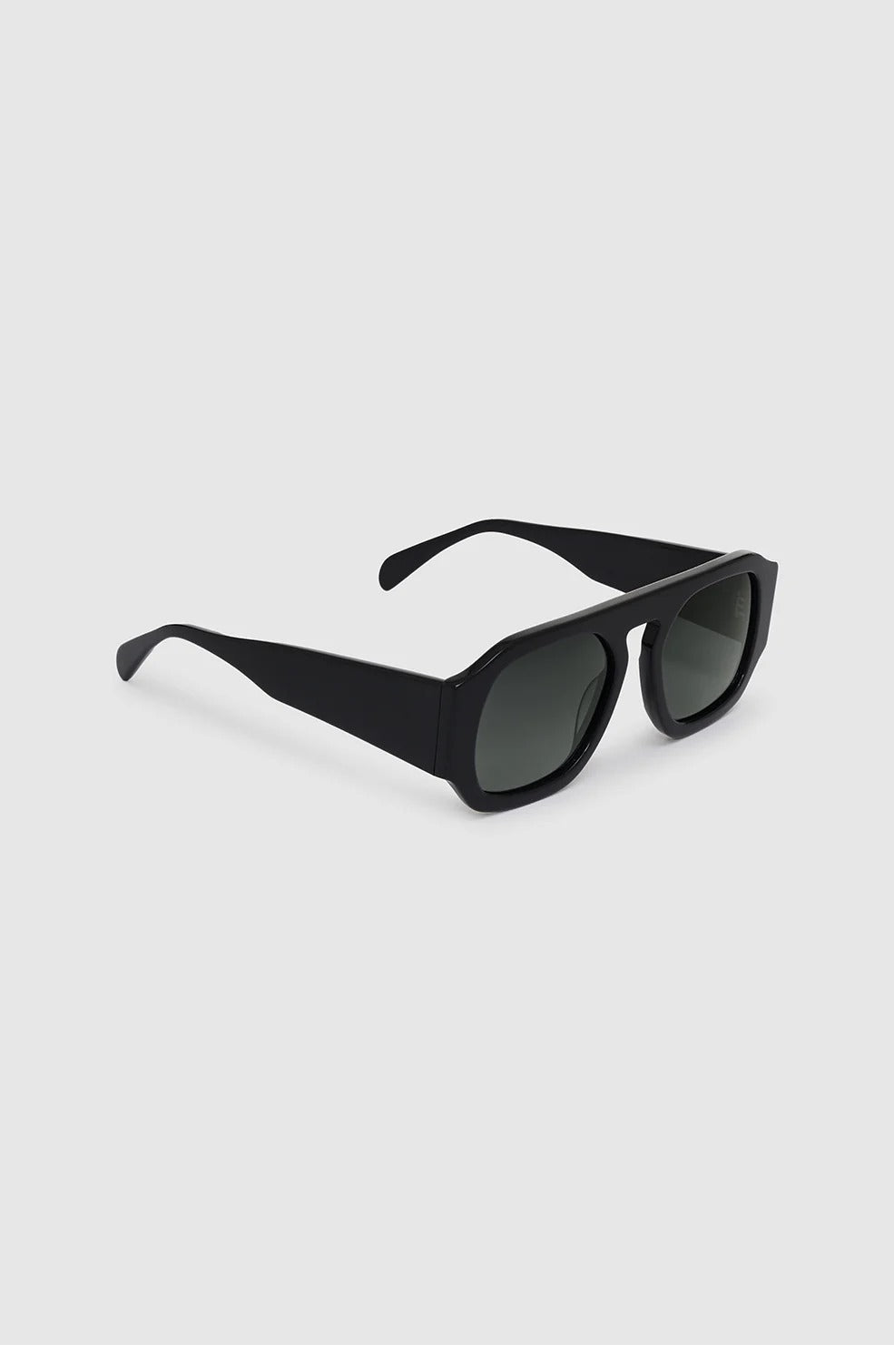 Anine Bing | Preston Sunglasses - Black With Green