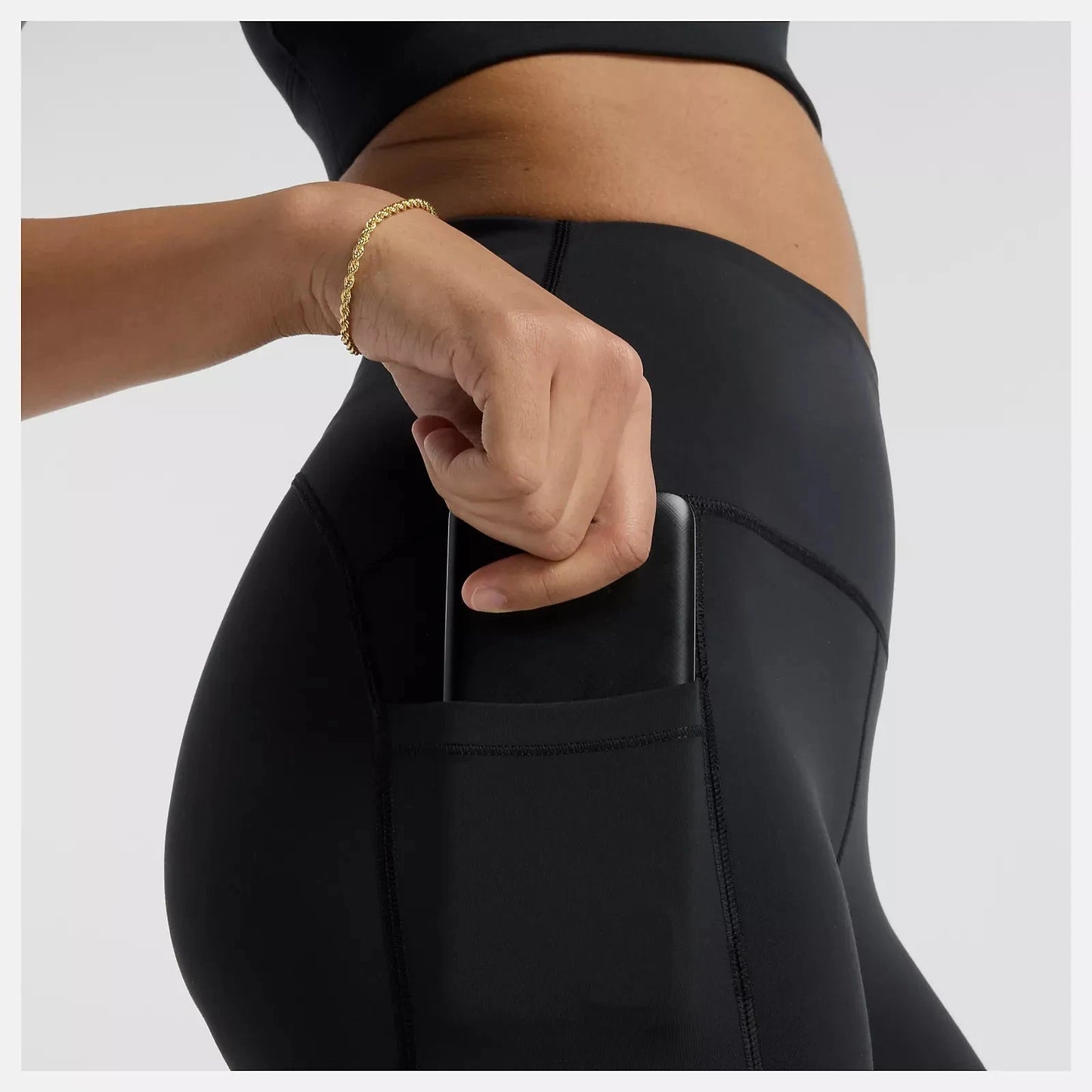 New Balance | Sleek Pocket High Rise Legging 25 Inch - Black