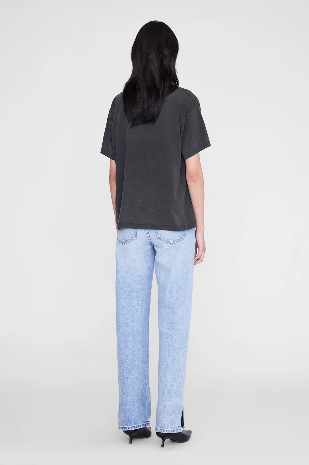 Anine Bing | Cade Tee Leo Muse - Washed Black