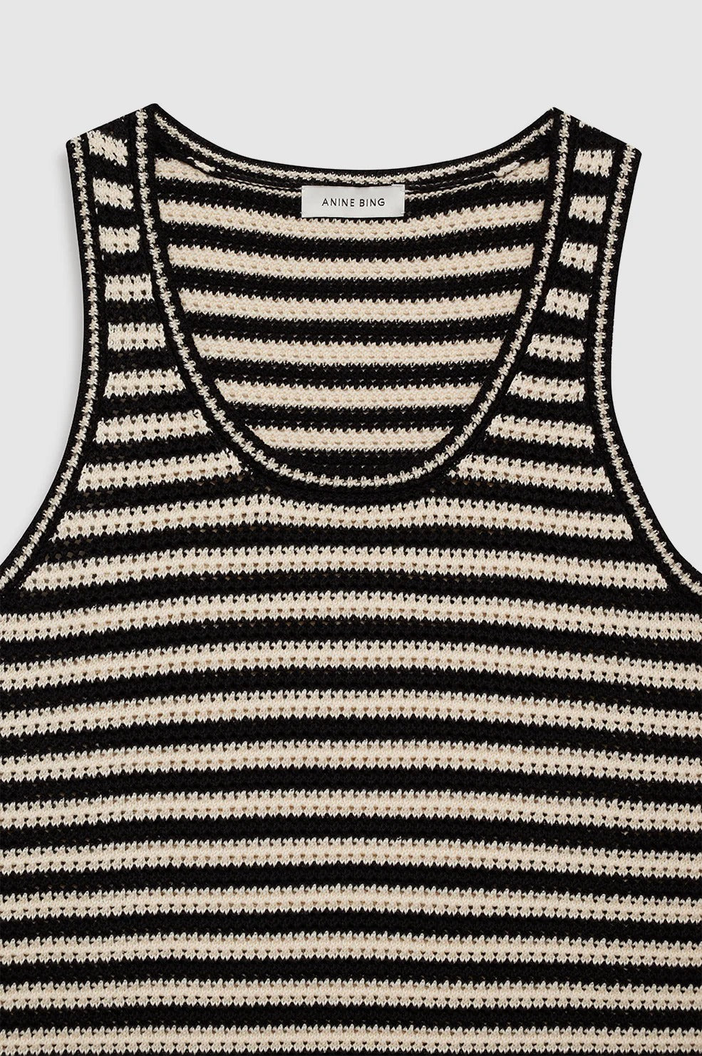 Anine Bing | Arie Dress - Black & Ivory Stripe
