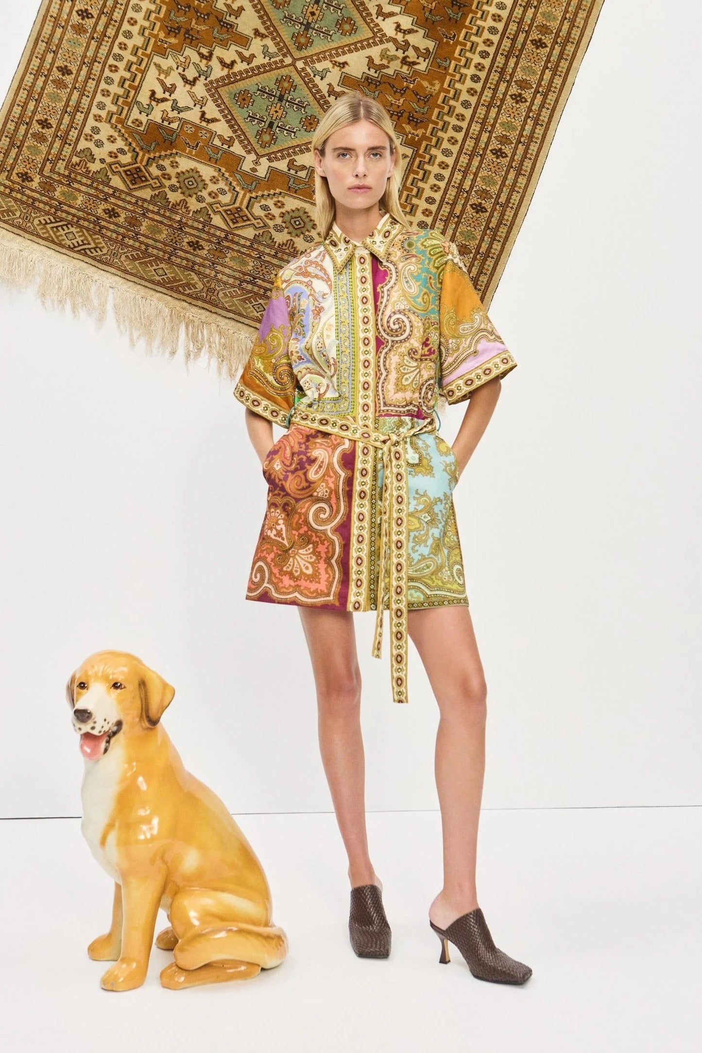 Alemais | Clemenza Spliced Mini Dress - Multi