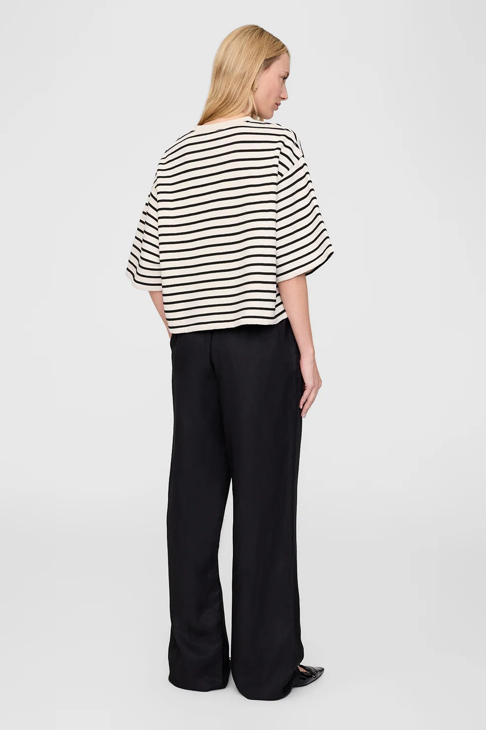 Anine Bing | Soto Pant - Black Linen Blend