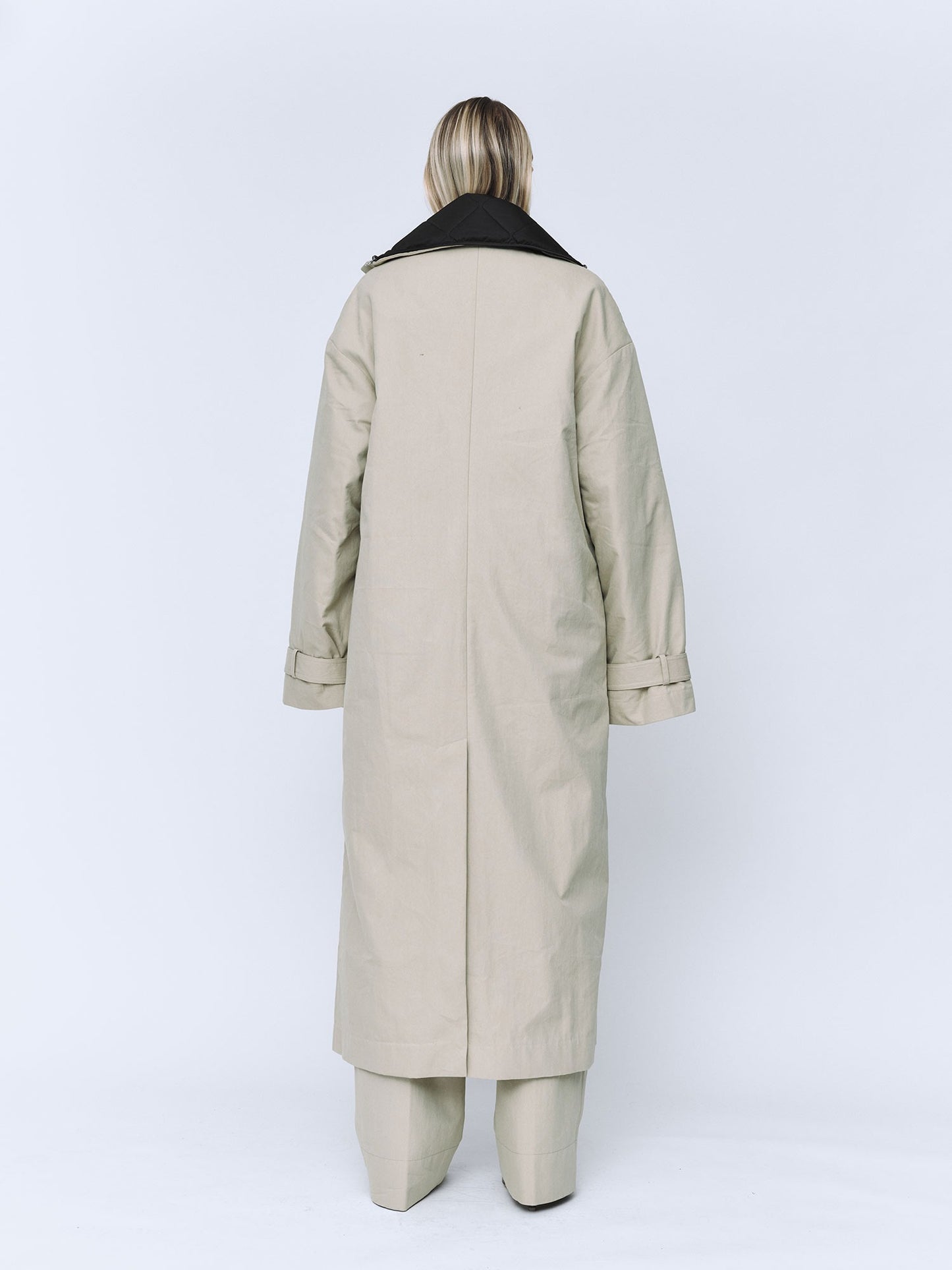 Wynn Hamlyn | Quilted Trench Coat - Taupe