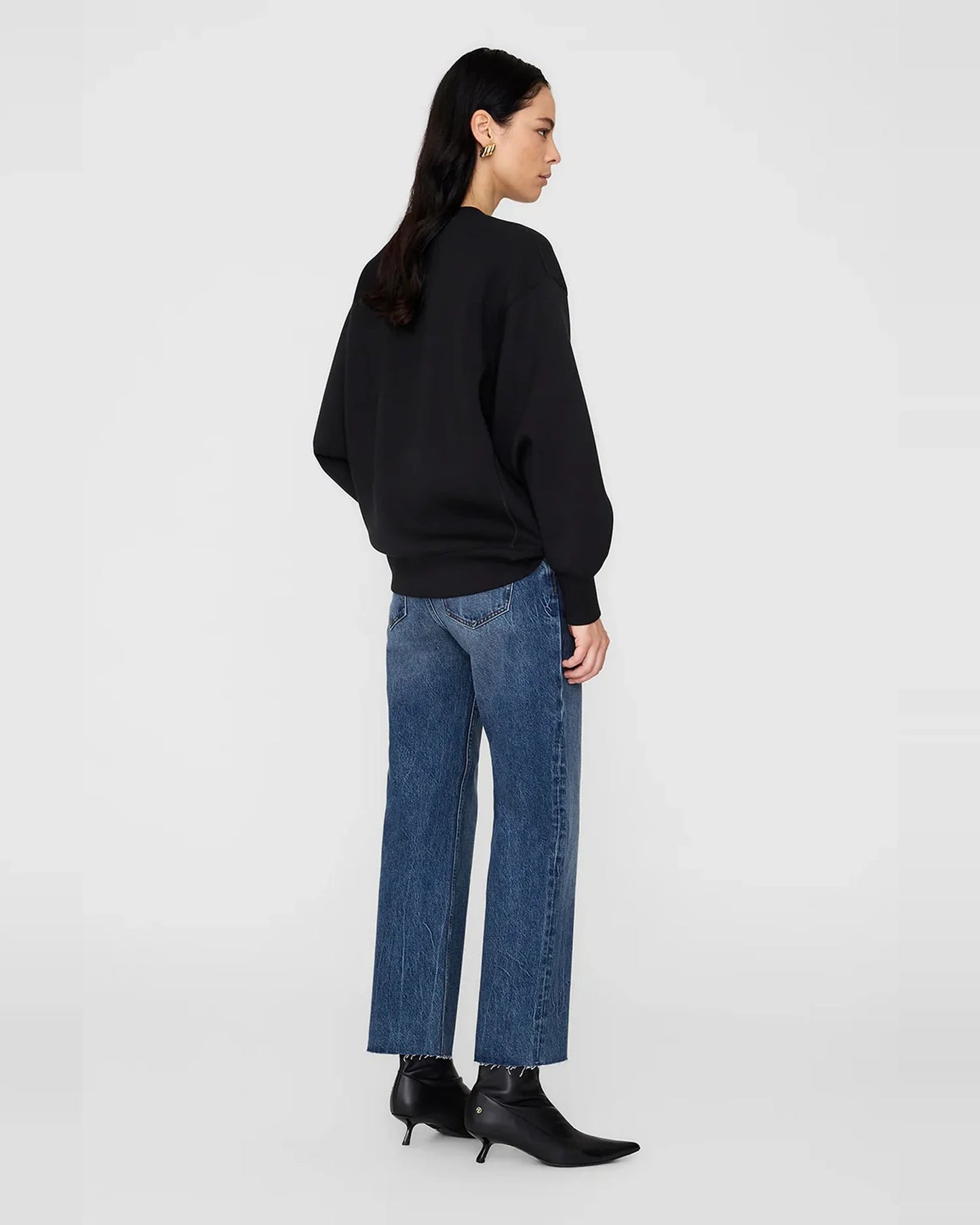 Anine Bing | Alto Sweatshirt Framed Monogram - Black