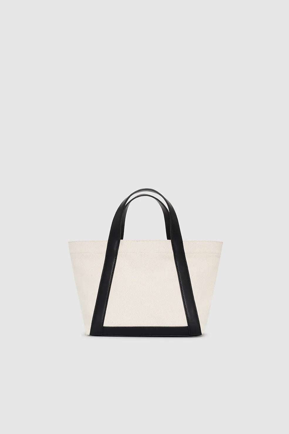 Anine Bing | Small Cara Tote - Natural Canvas With Black