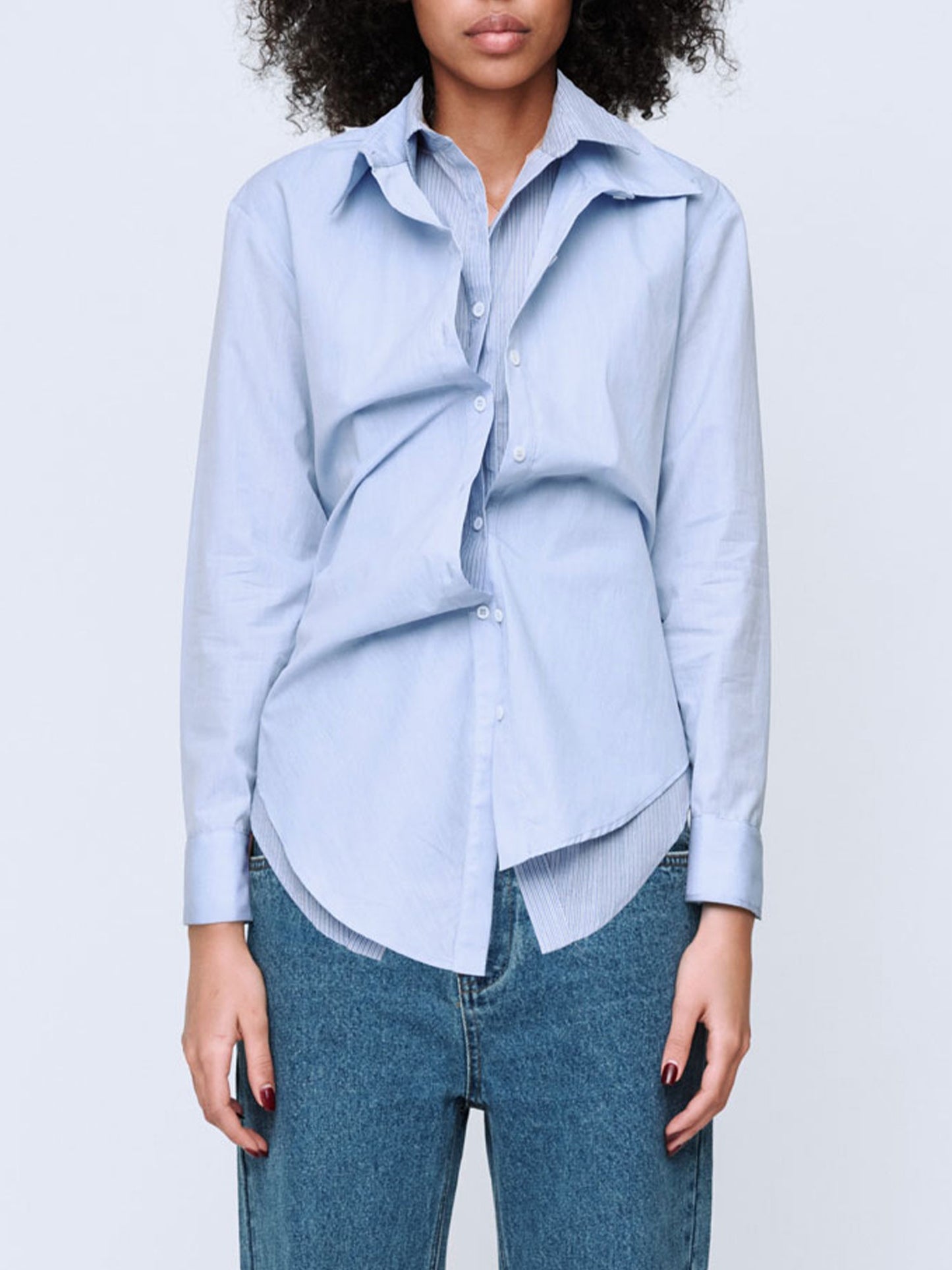 Wynn Hamlyn | Double Up Shirt - Light Blue