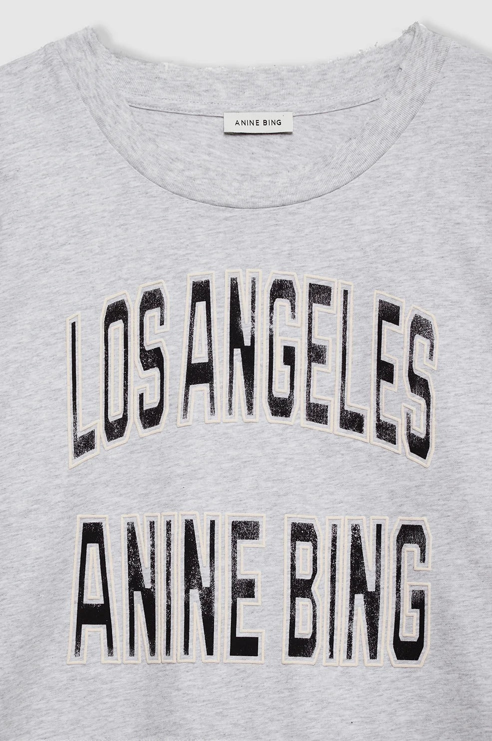 Anine Bing | Johnny Cropped Tee - Grey