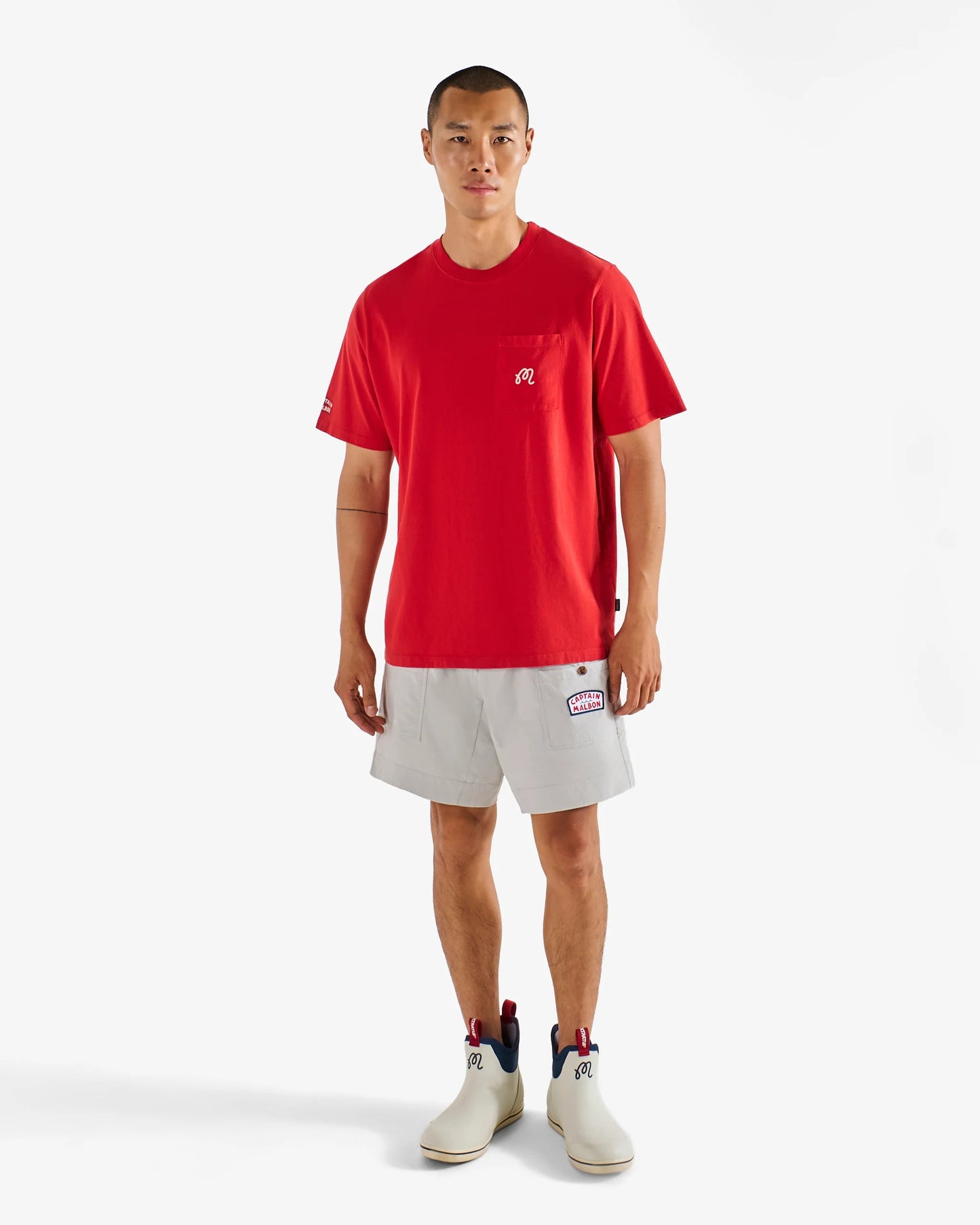 Malbon | Vista Captain Tee - Red