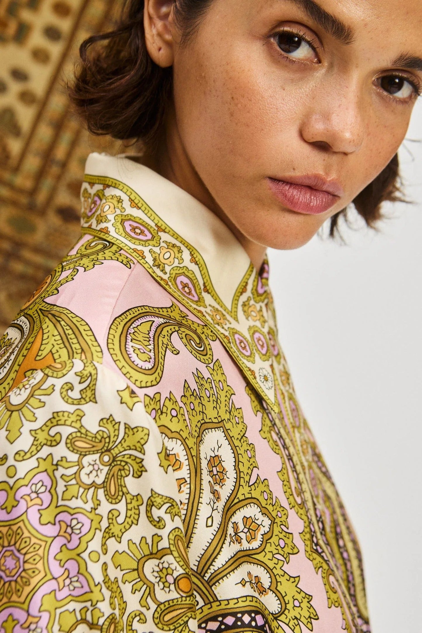Alemais | Clemenza Silk Shirtdress - Multi