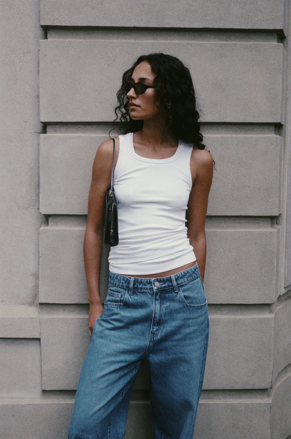 Rebe | Ribbed Tank Top - White