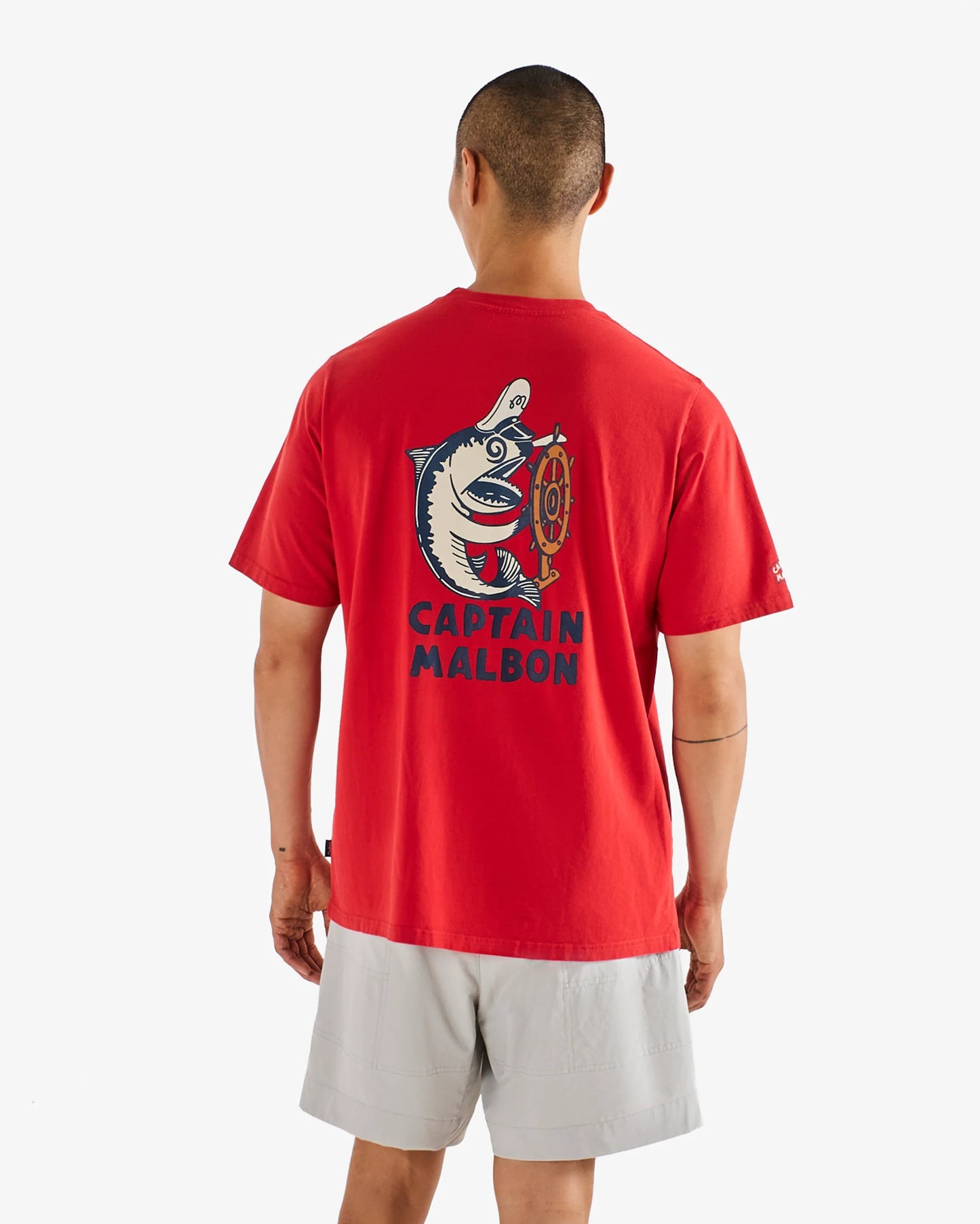 Malbon | Vista Captain Tee - Red