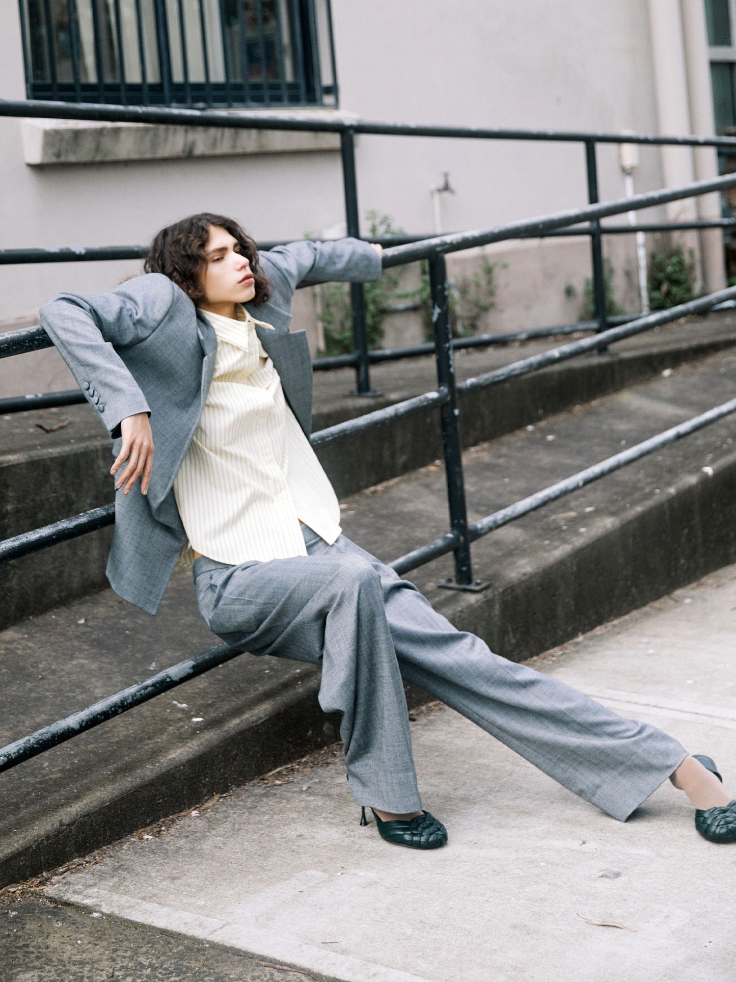 Wynn Hamlyn | Charlie Suiting Trouser - Black/White